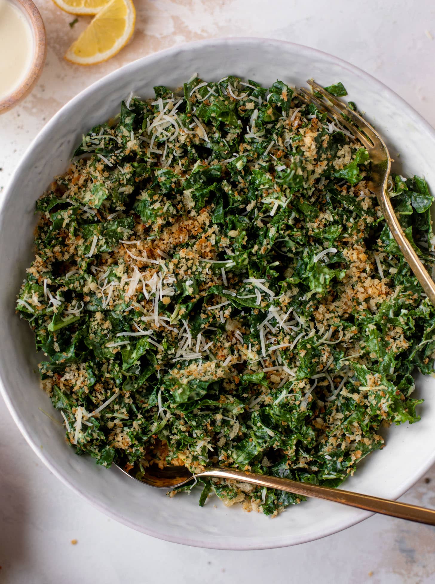 kale caesar crunch salad