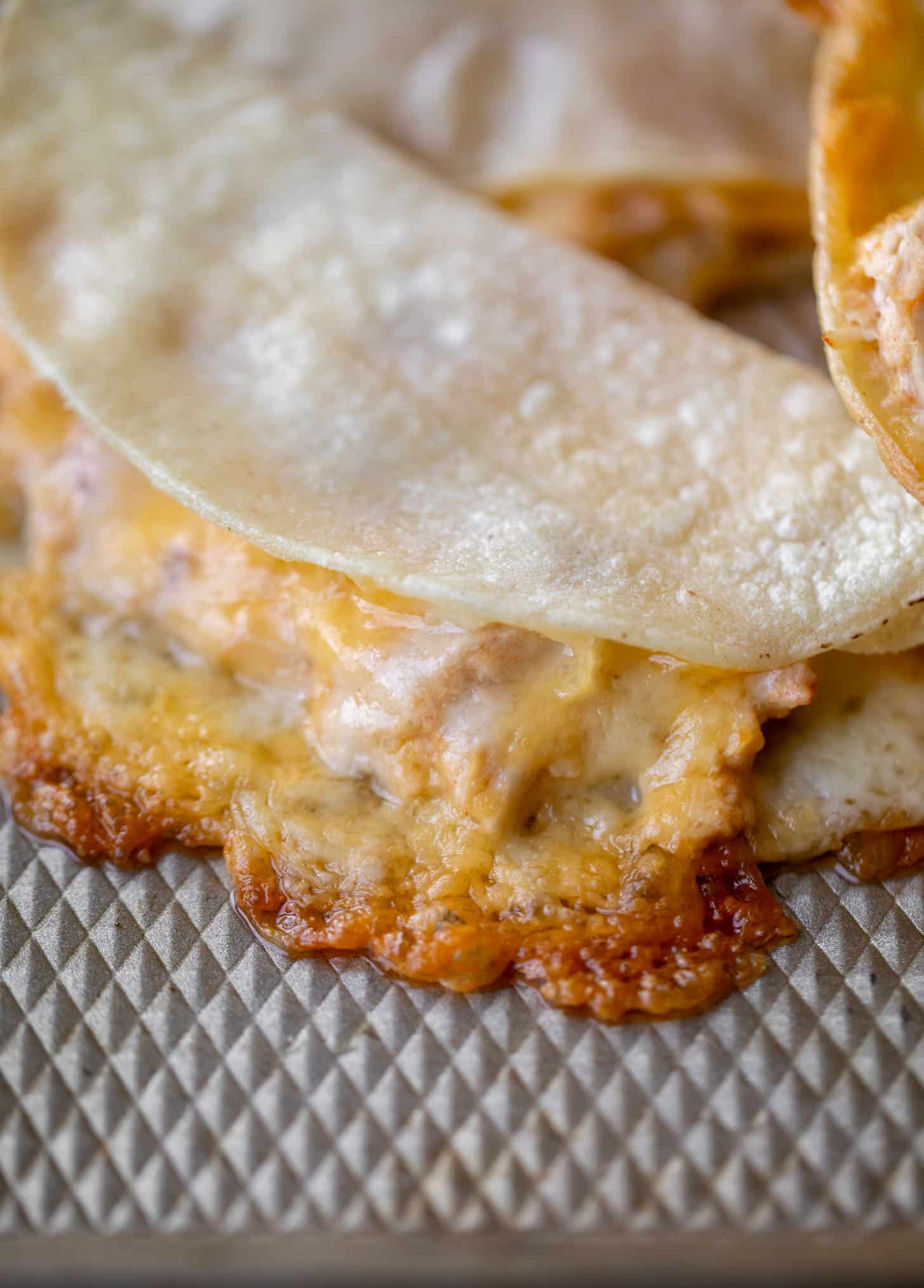 crispy baked salsa chicken tacos