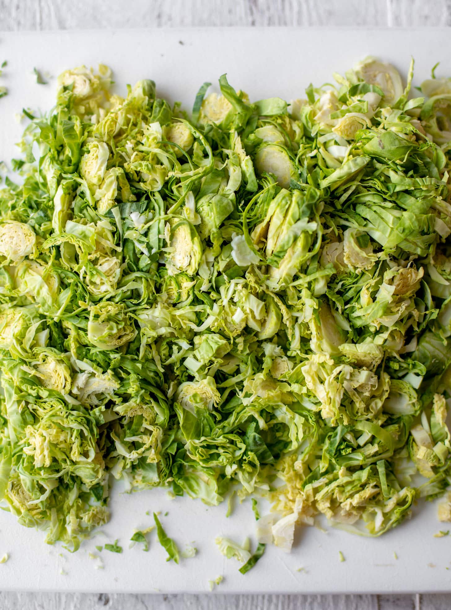 thinly sliced brussels sprouts
