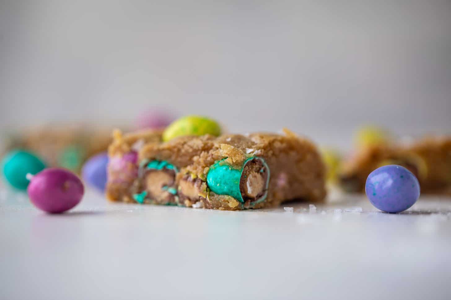 salted brown butter peanut butter m&m cookie bars