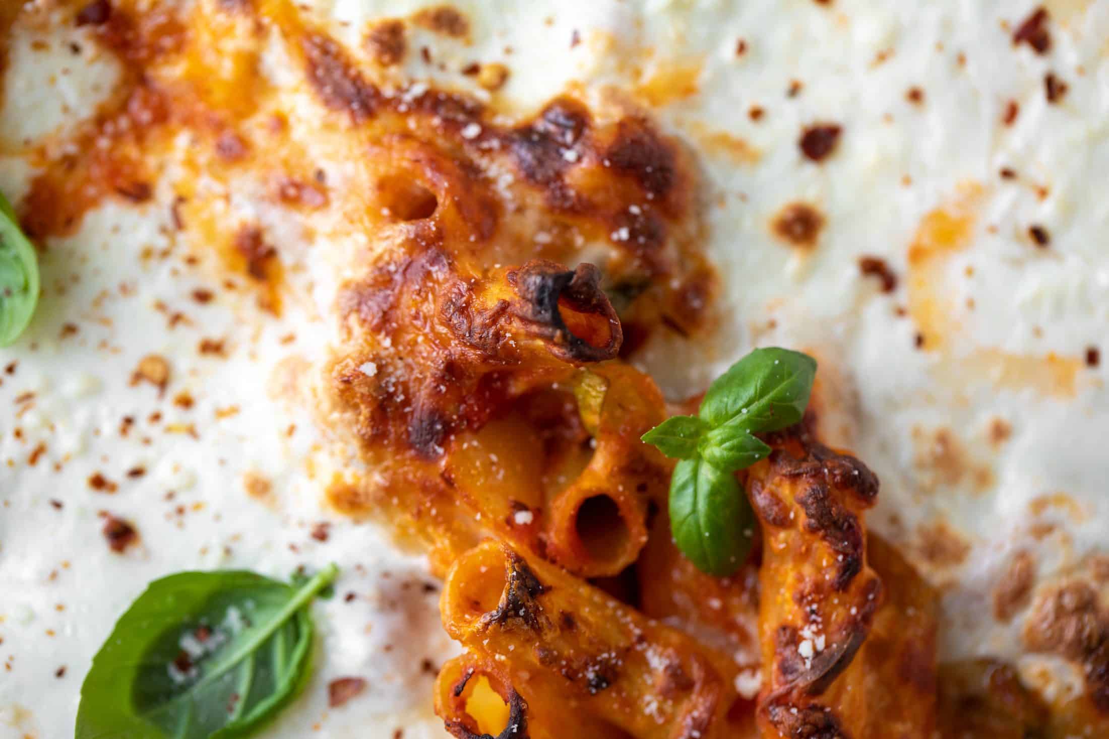 burrata baked ziti from everyday dinners