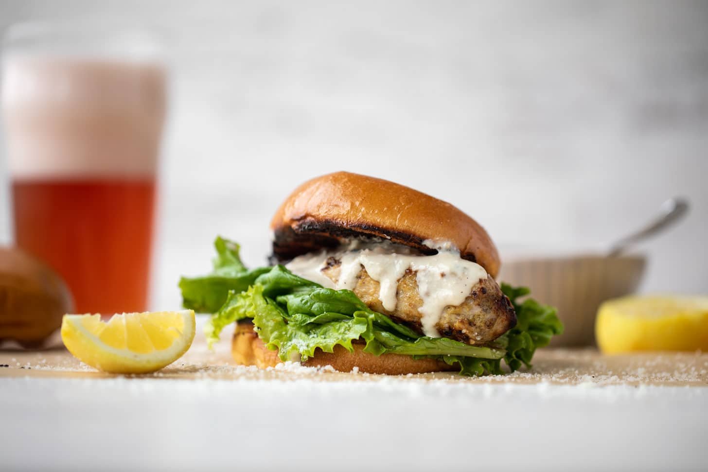 grilled chicken caesar sandwiches