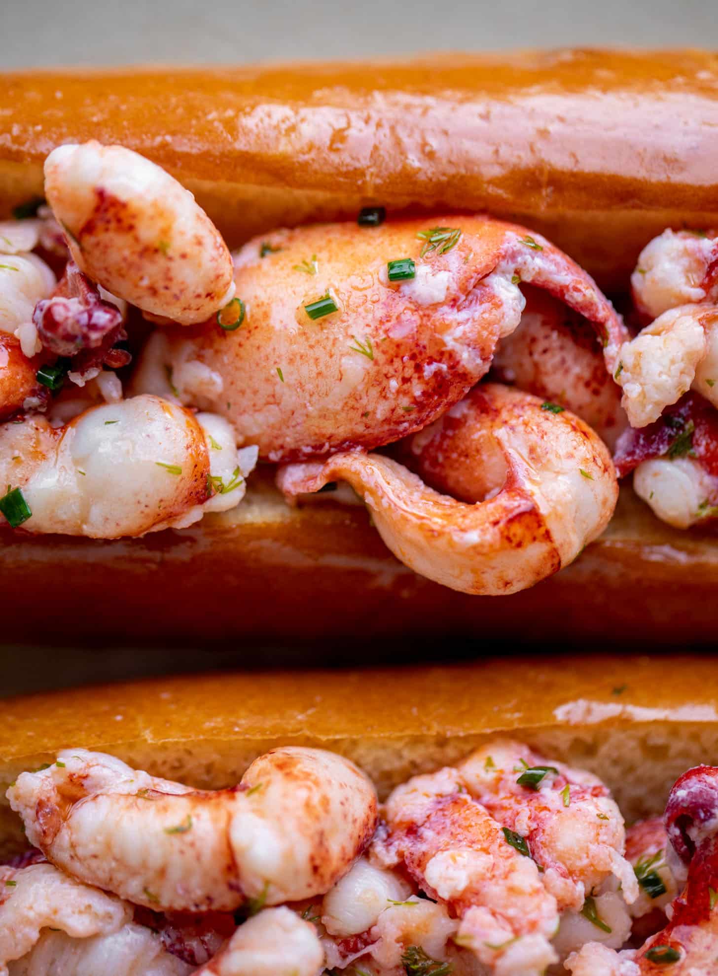 warm and buttery lobster rolls