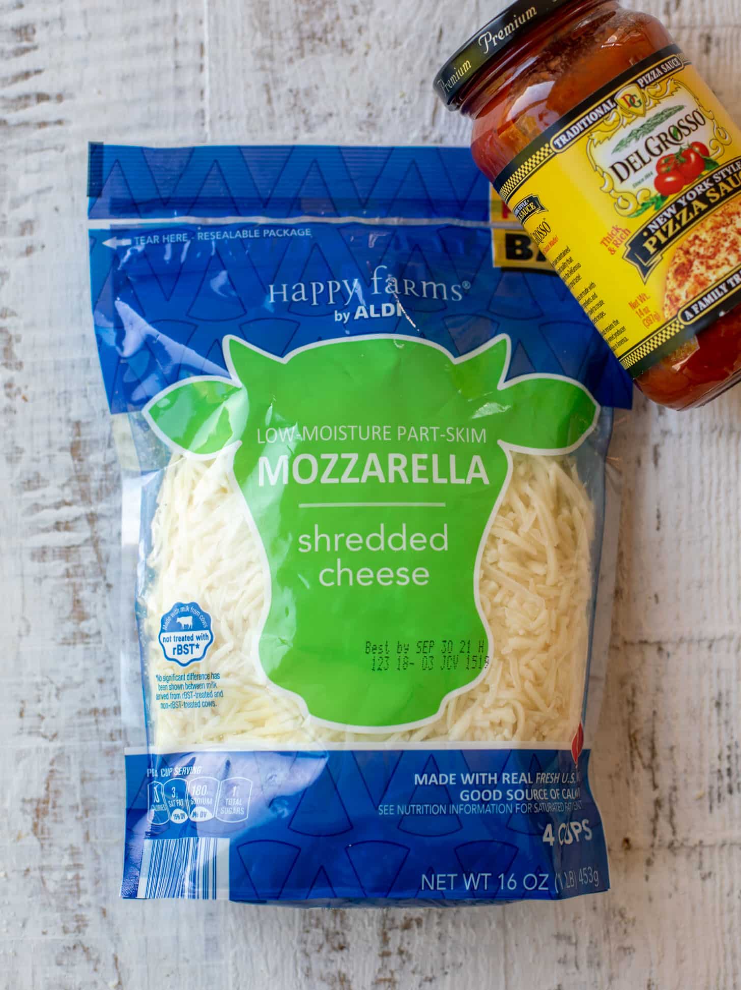 ALDI cheese and sauce