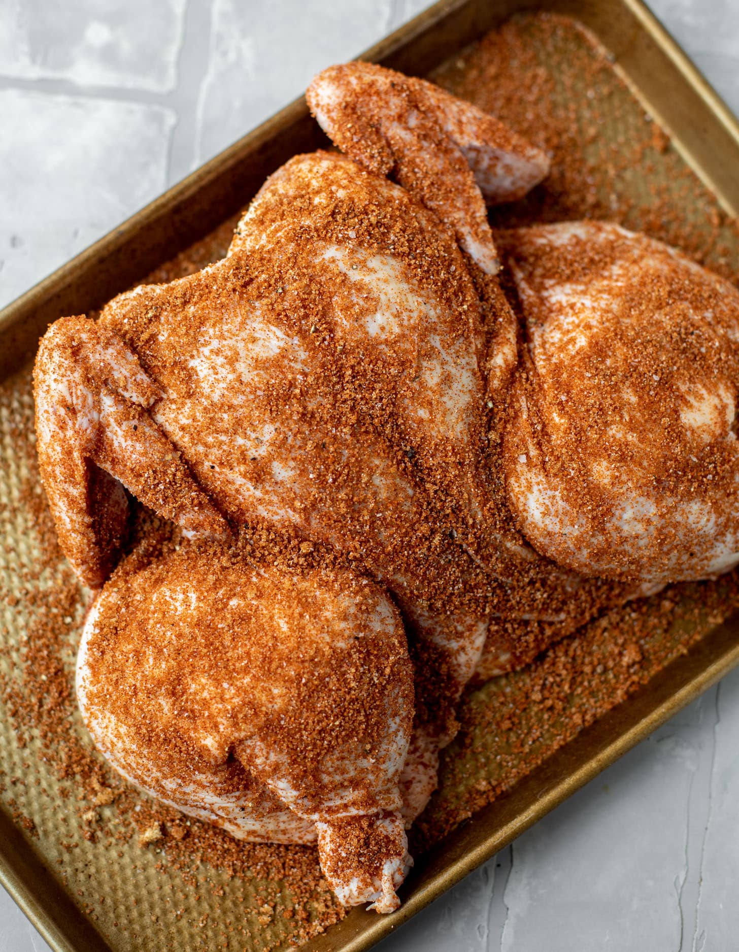 spatchcock chicken with spices