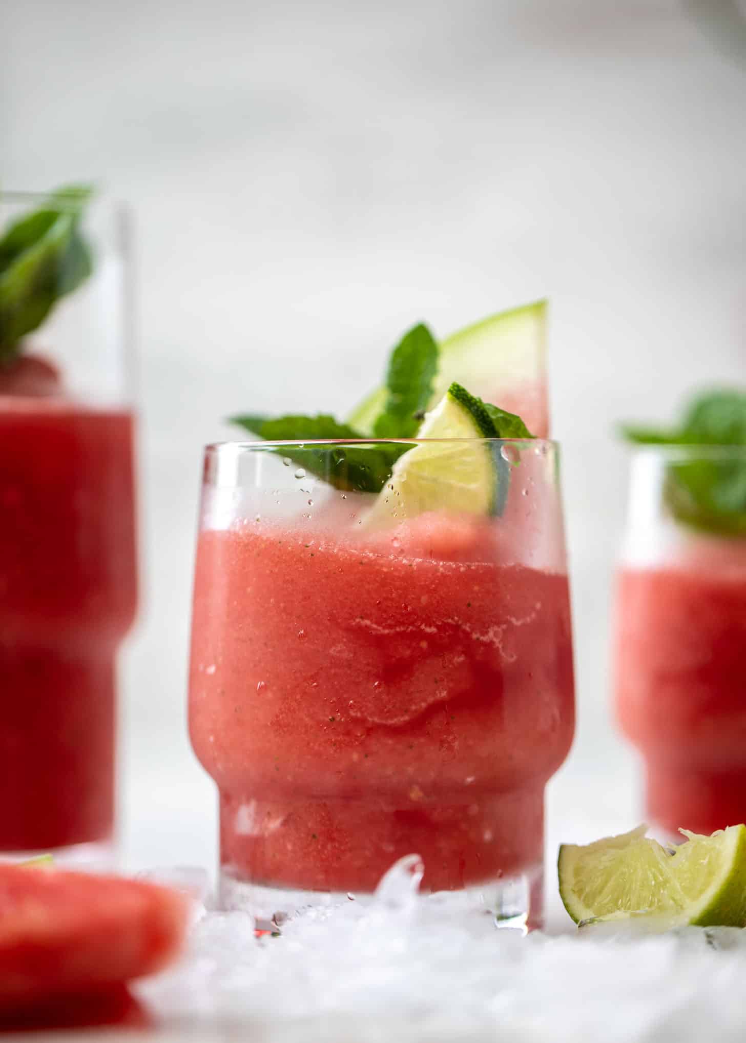 frozen watermelon mojitos