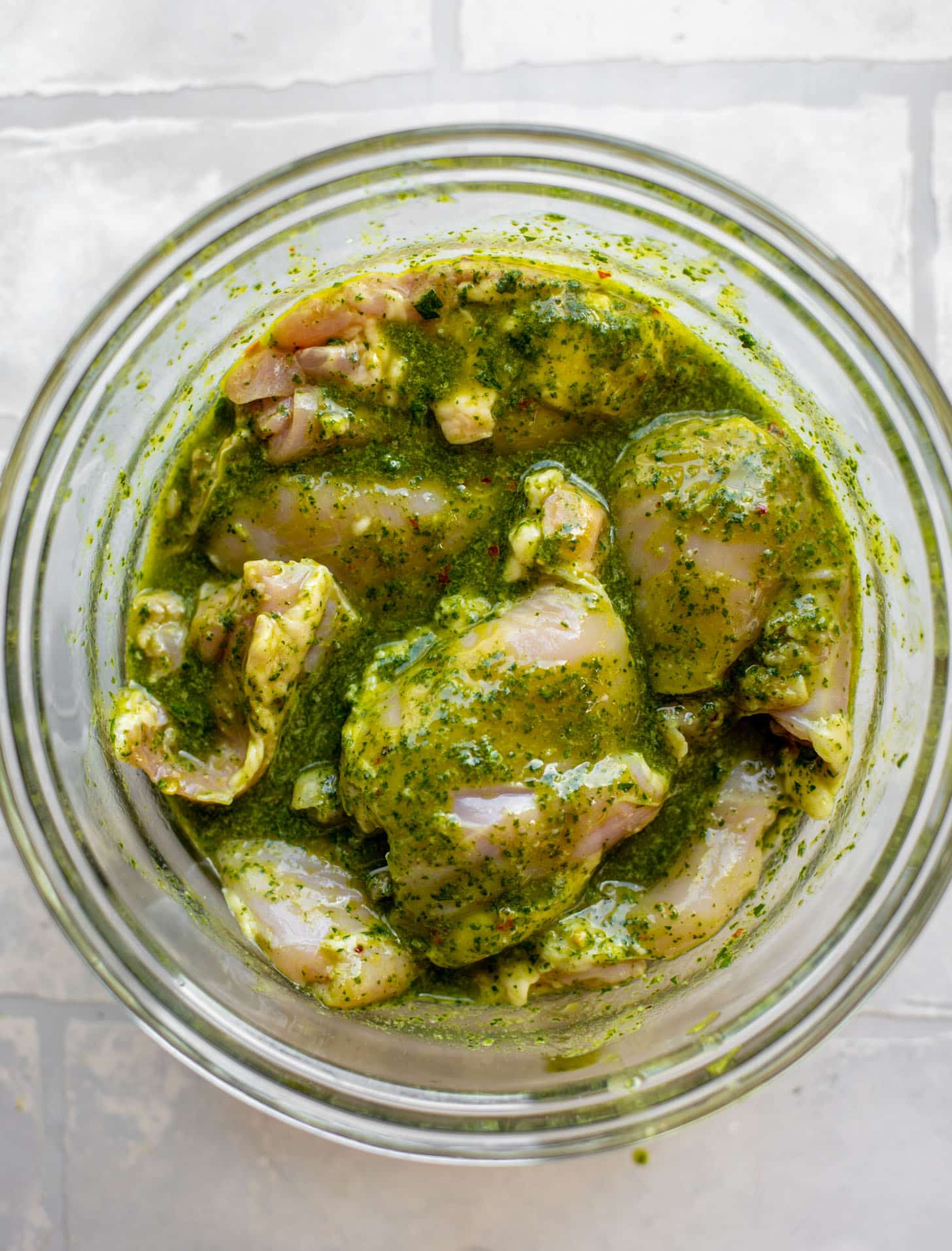 chicken marinated in chimichurri