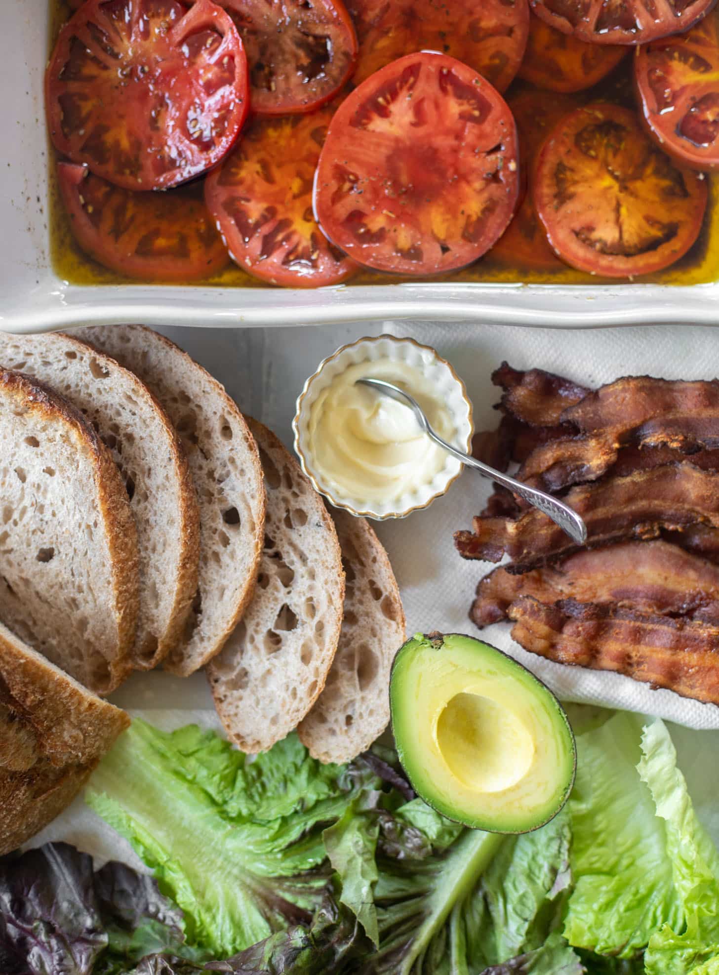 marinated tomato BLAT ingredients