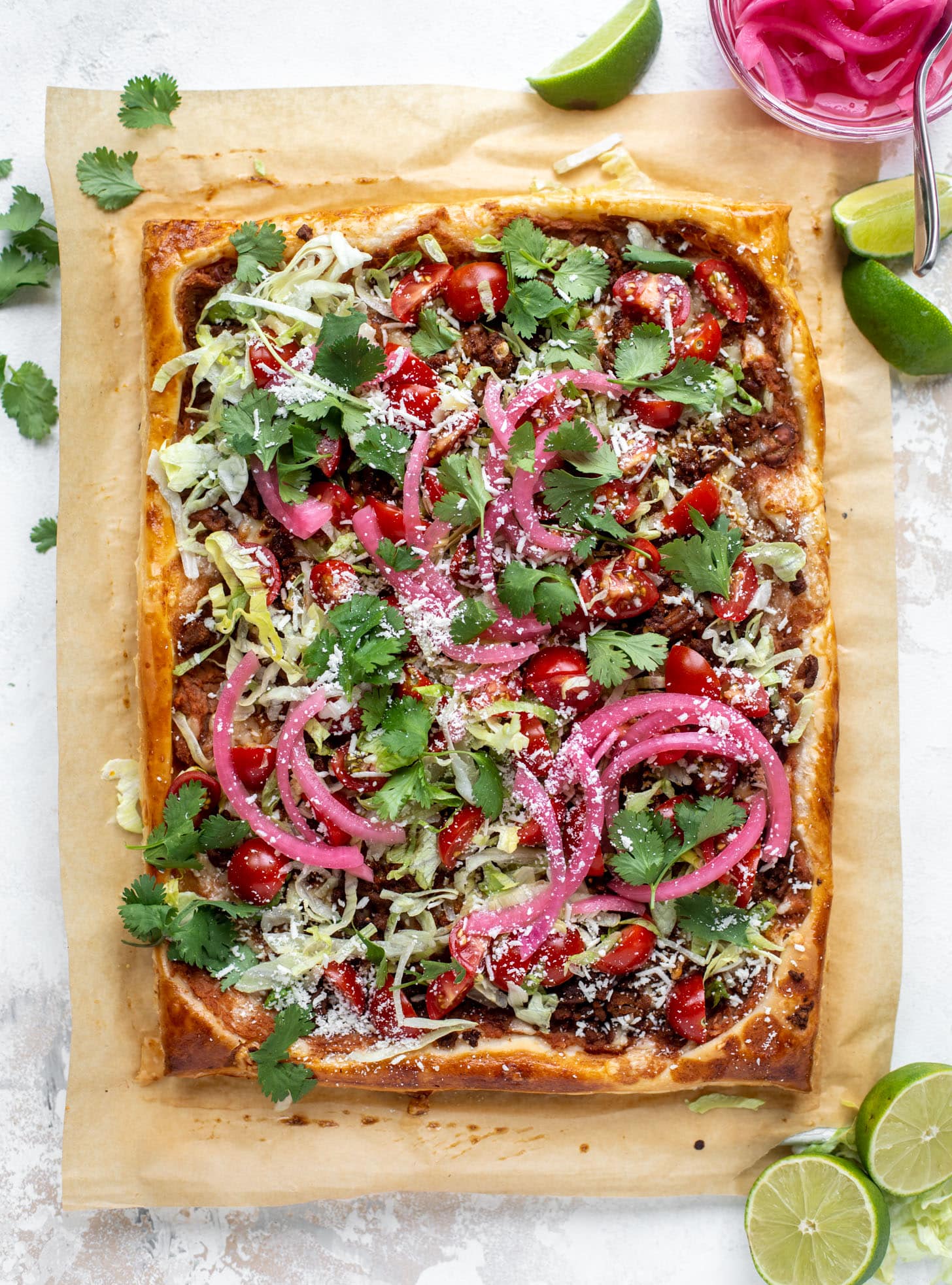 taco puff pastry pizza