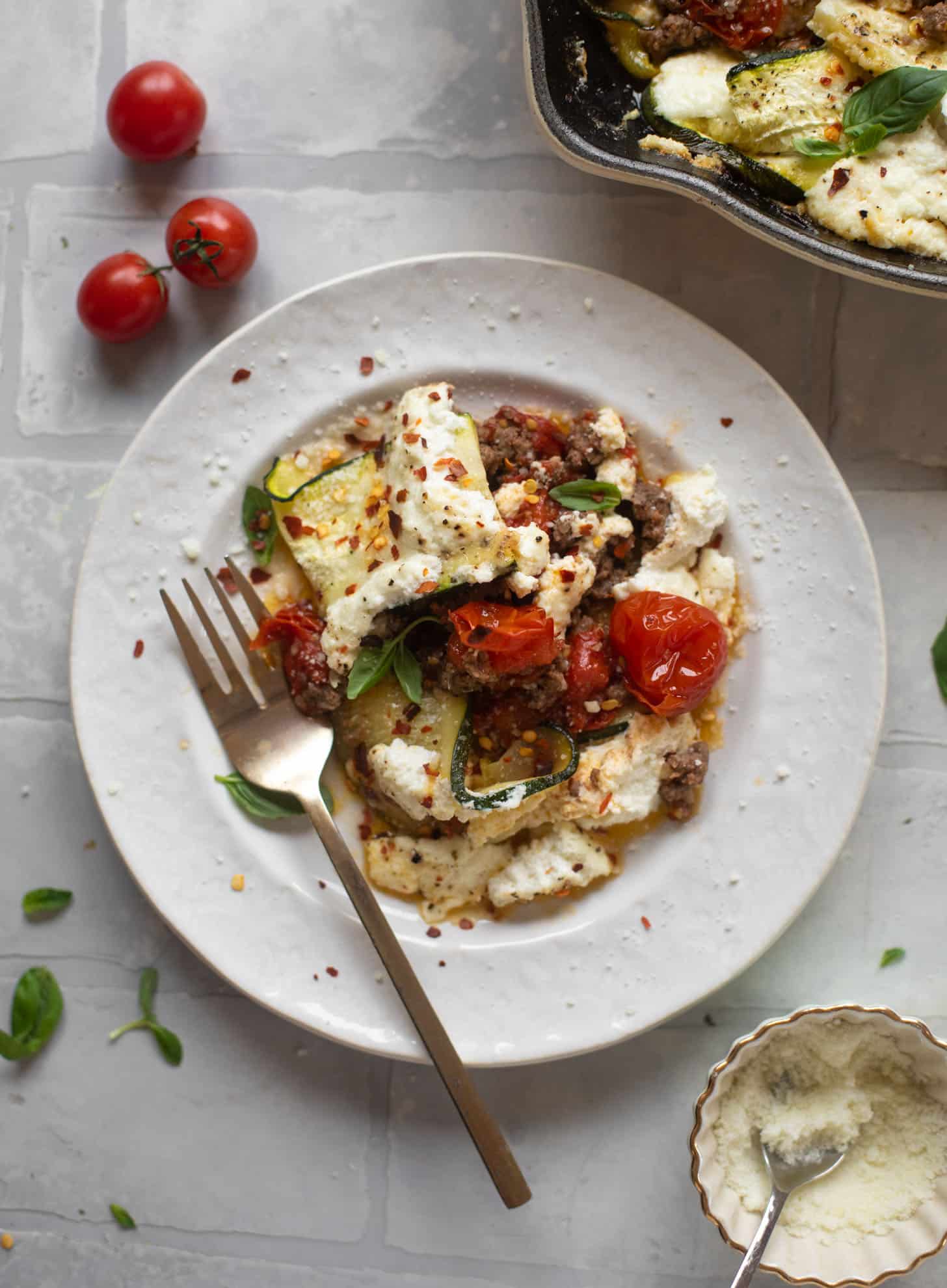 zucchini skillet lasagna
