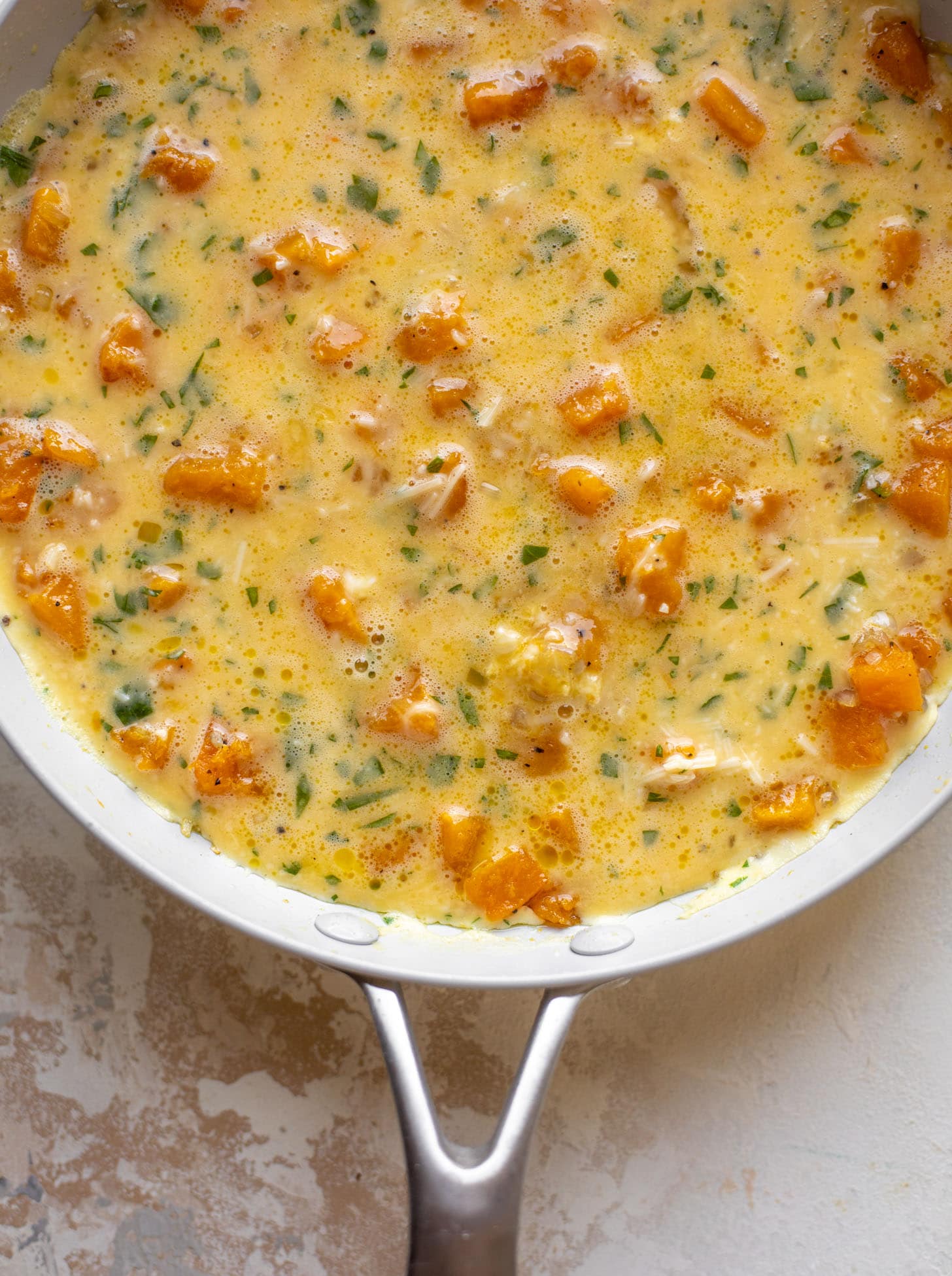 butternut squash parmesan frittata