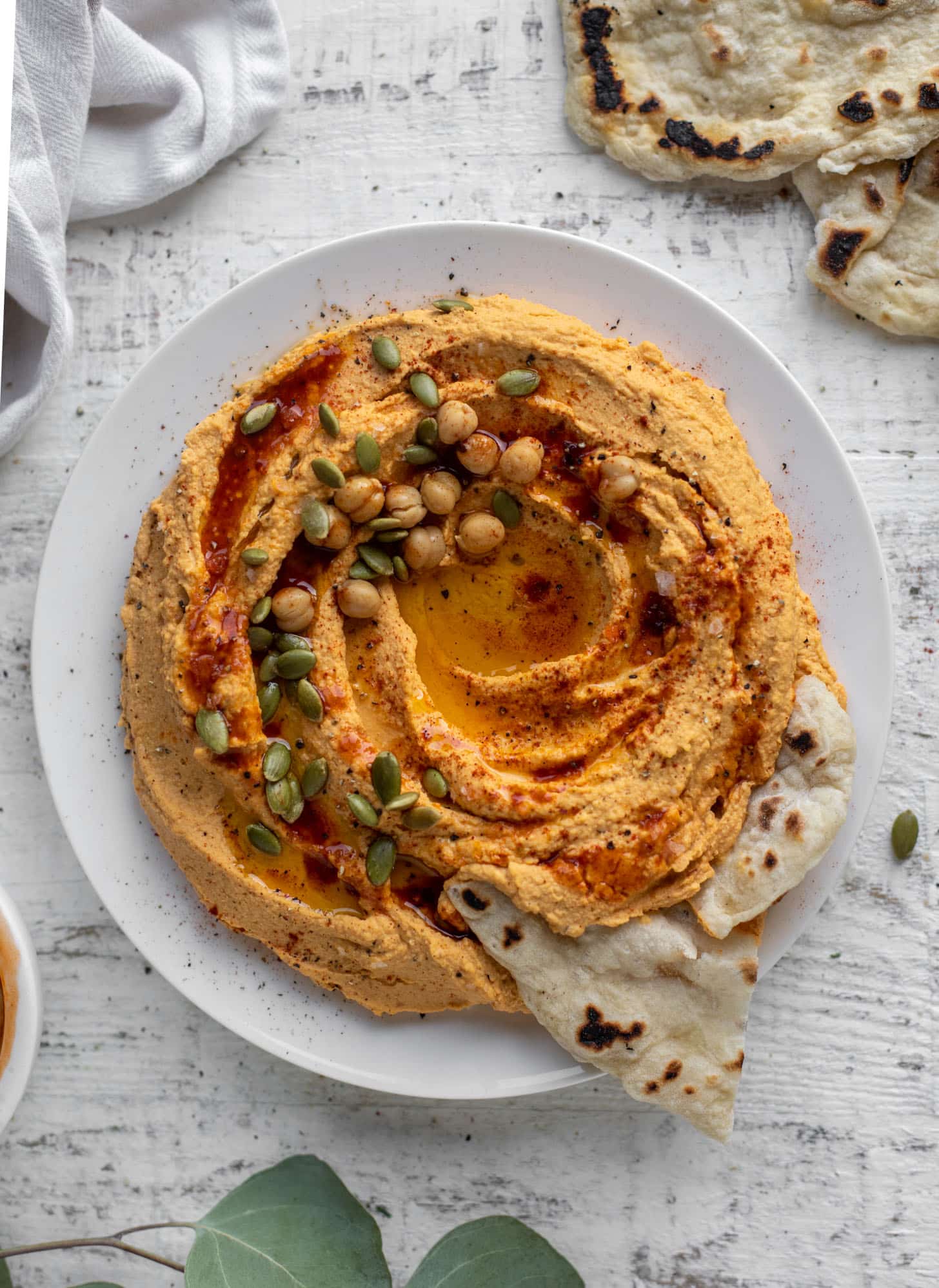 maple chipotle pumpkin hummus
