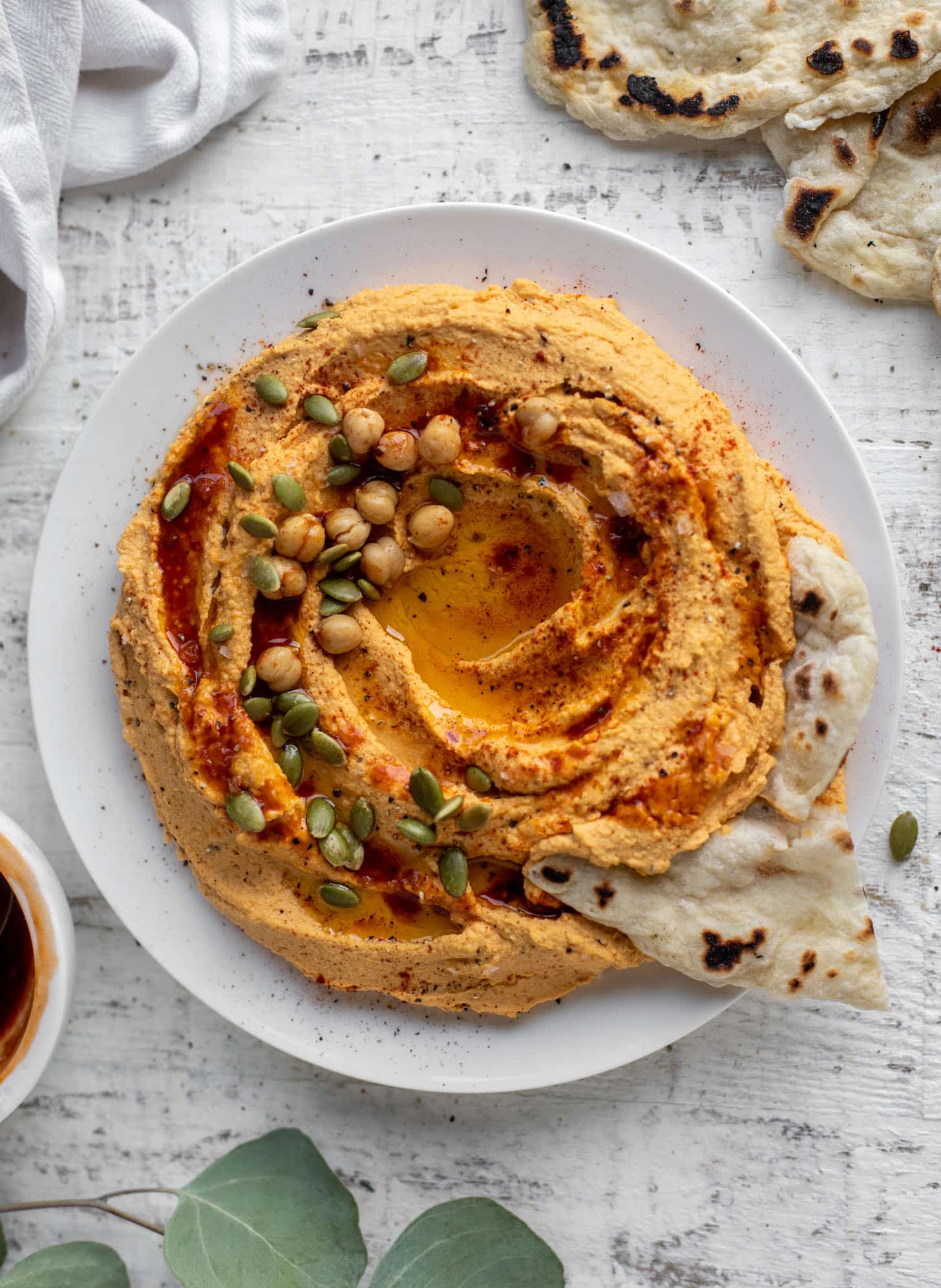 maple chipotle pumpkin hummus