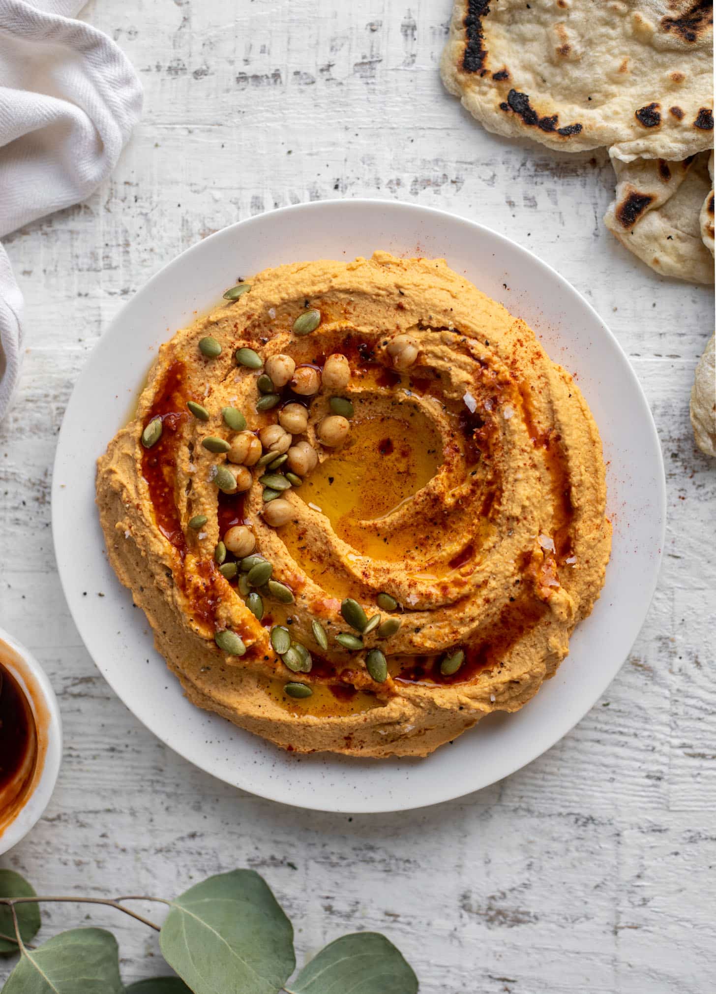 maple chipotle pumpkin hummus