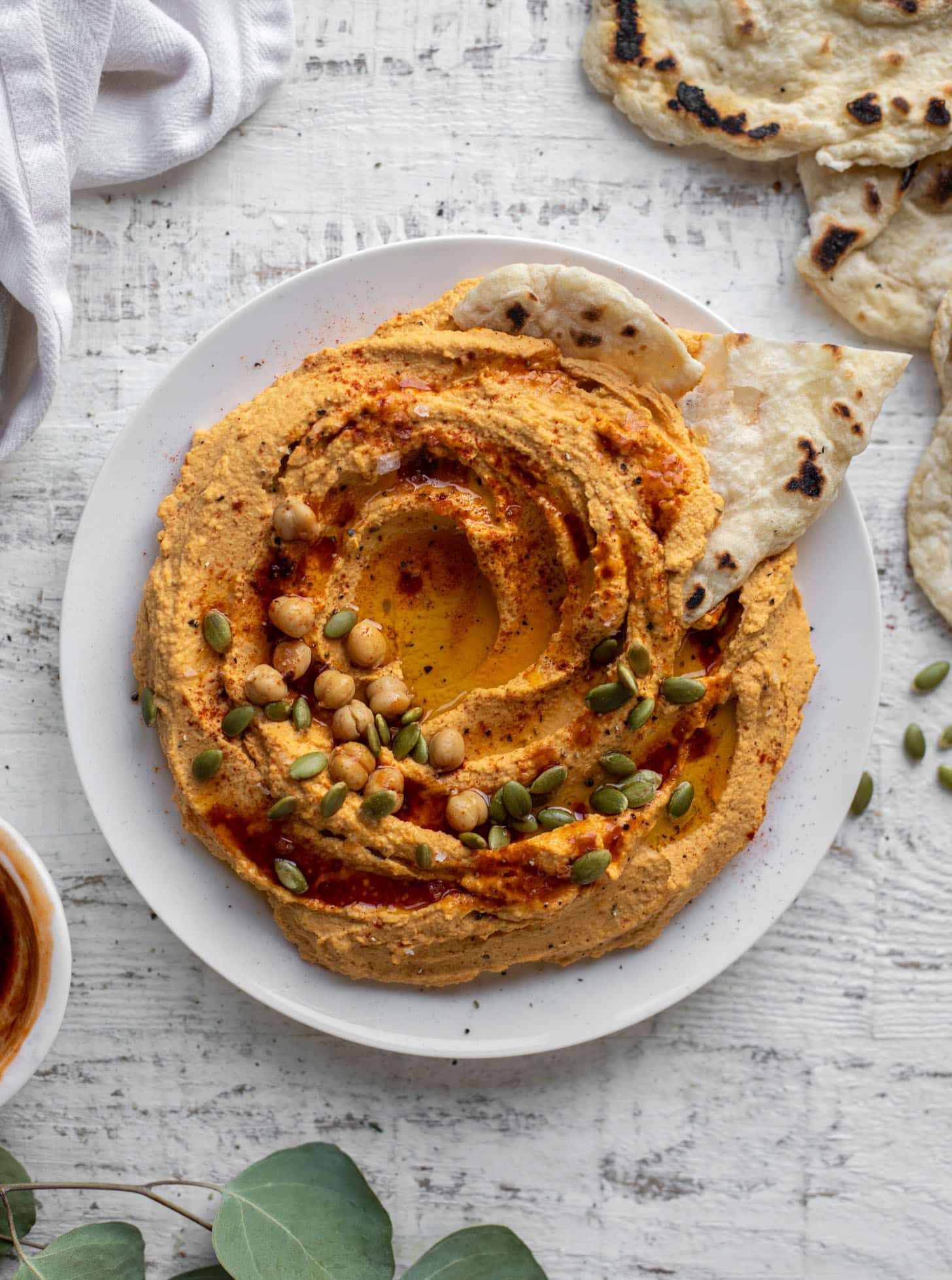 maple chipotle pumpkin hummus