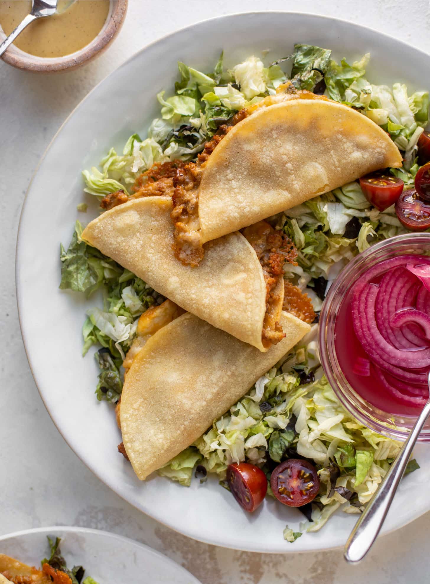 crispy baked cheeseburger tacos