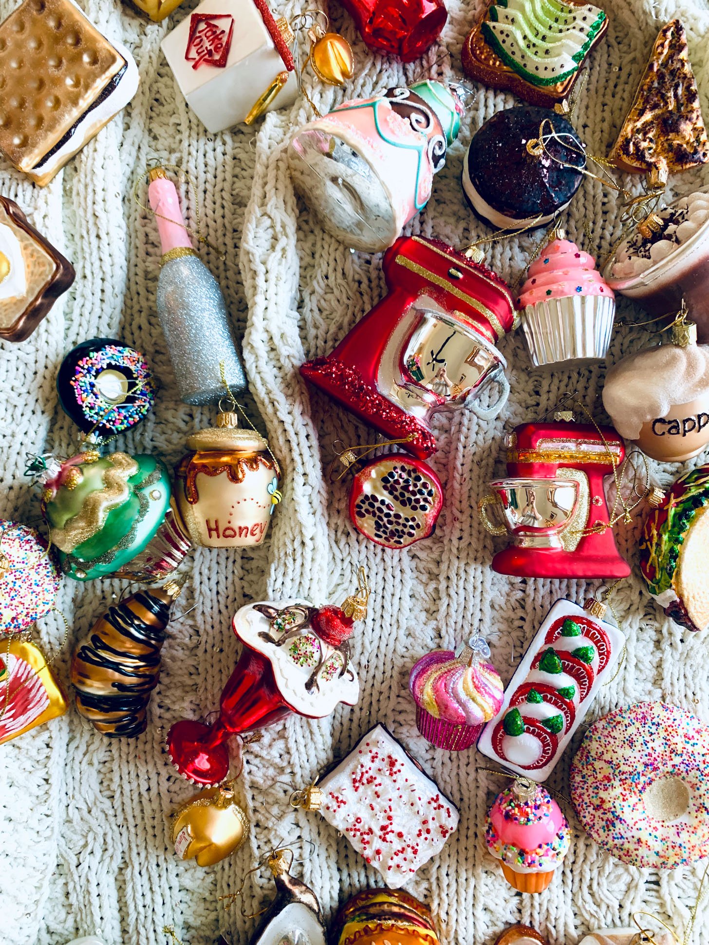 food christmas ornaments