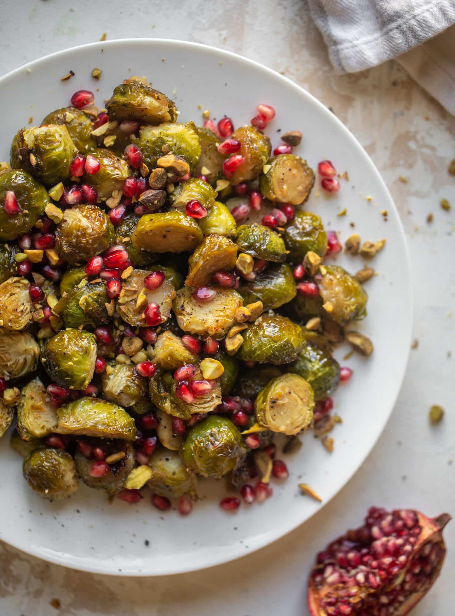 maple mustard roasted brussels sprouts