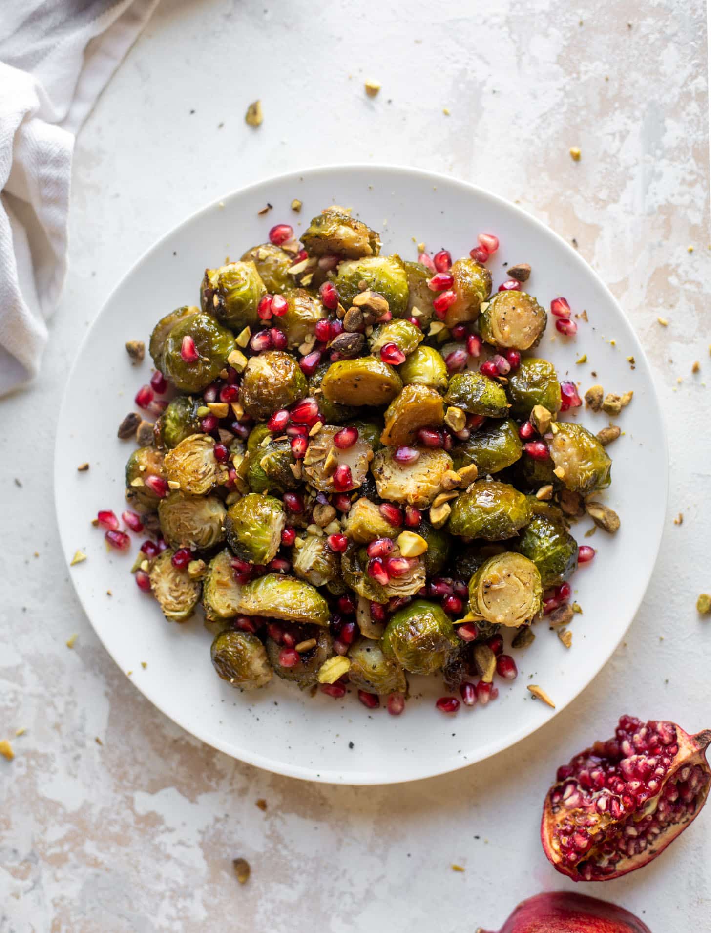 maple mustard roasted brussels sprouts