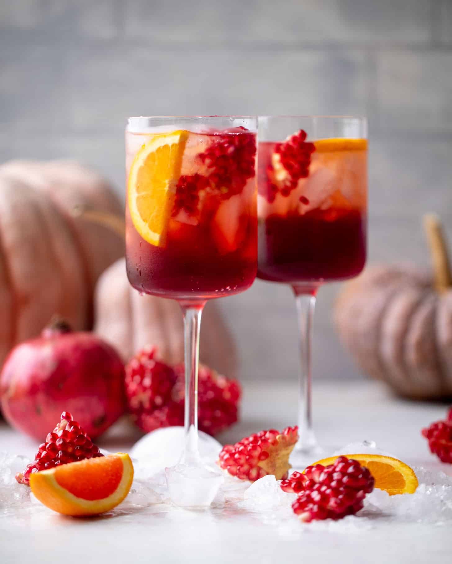 pomegranate aperol spritz