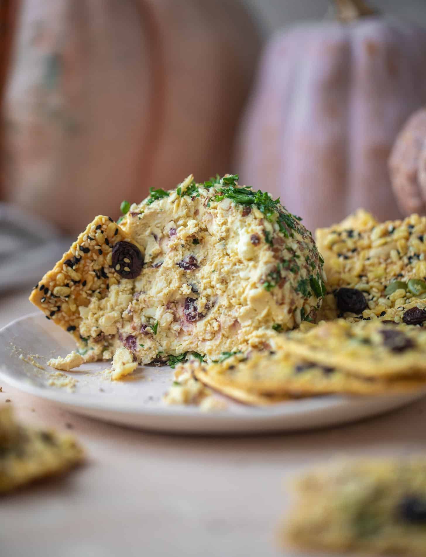pumpkin cranberry cheeseball
