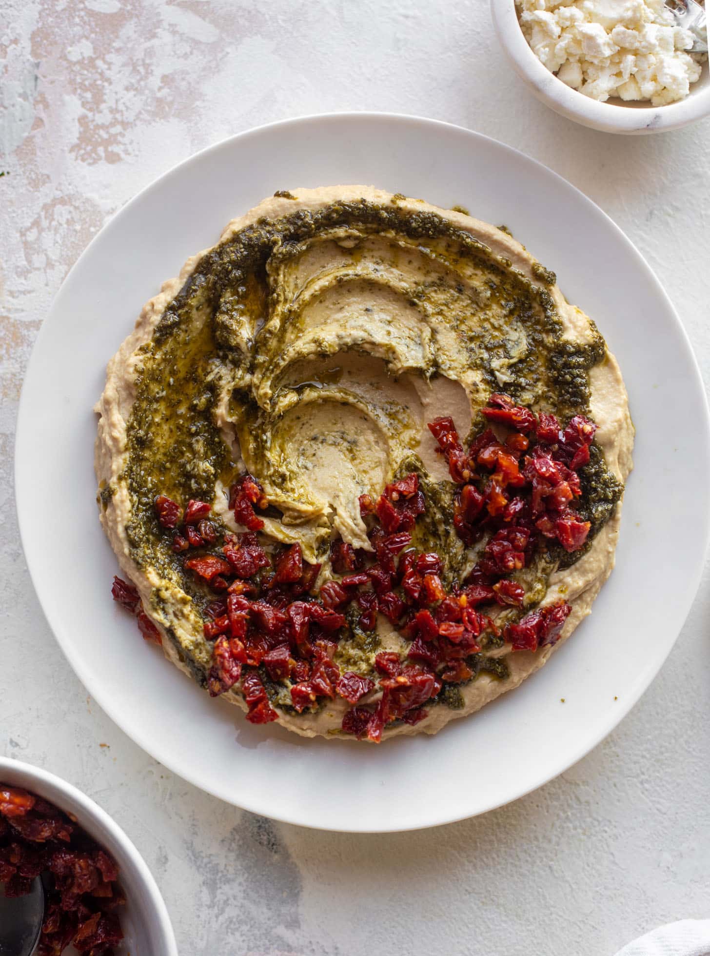 fancy holiday hummus