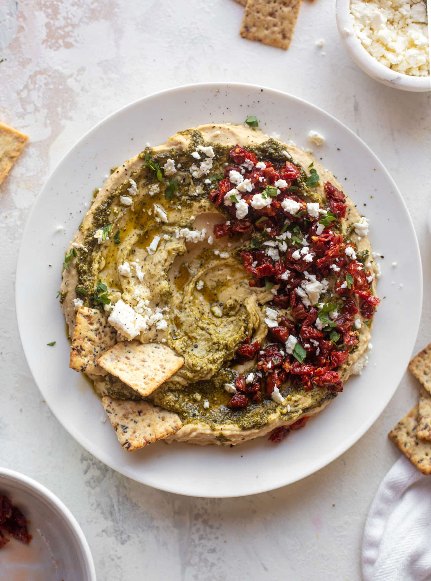 fancy holiday hummus