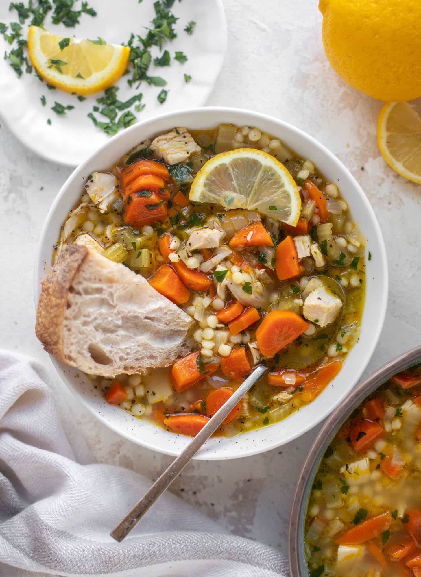 lemon couscous chicken soup