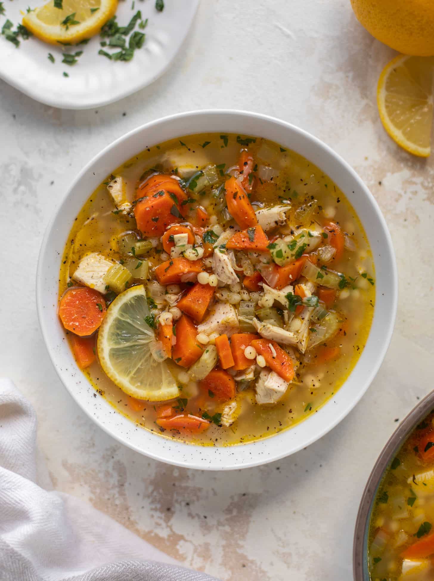 lemon couscous chicken soup
