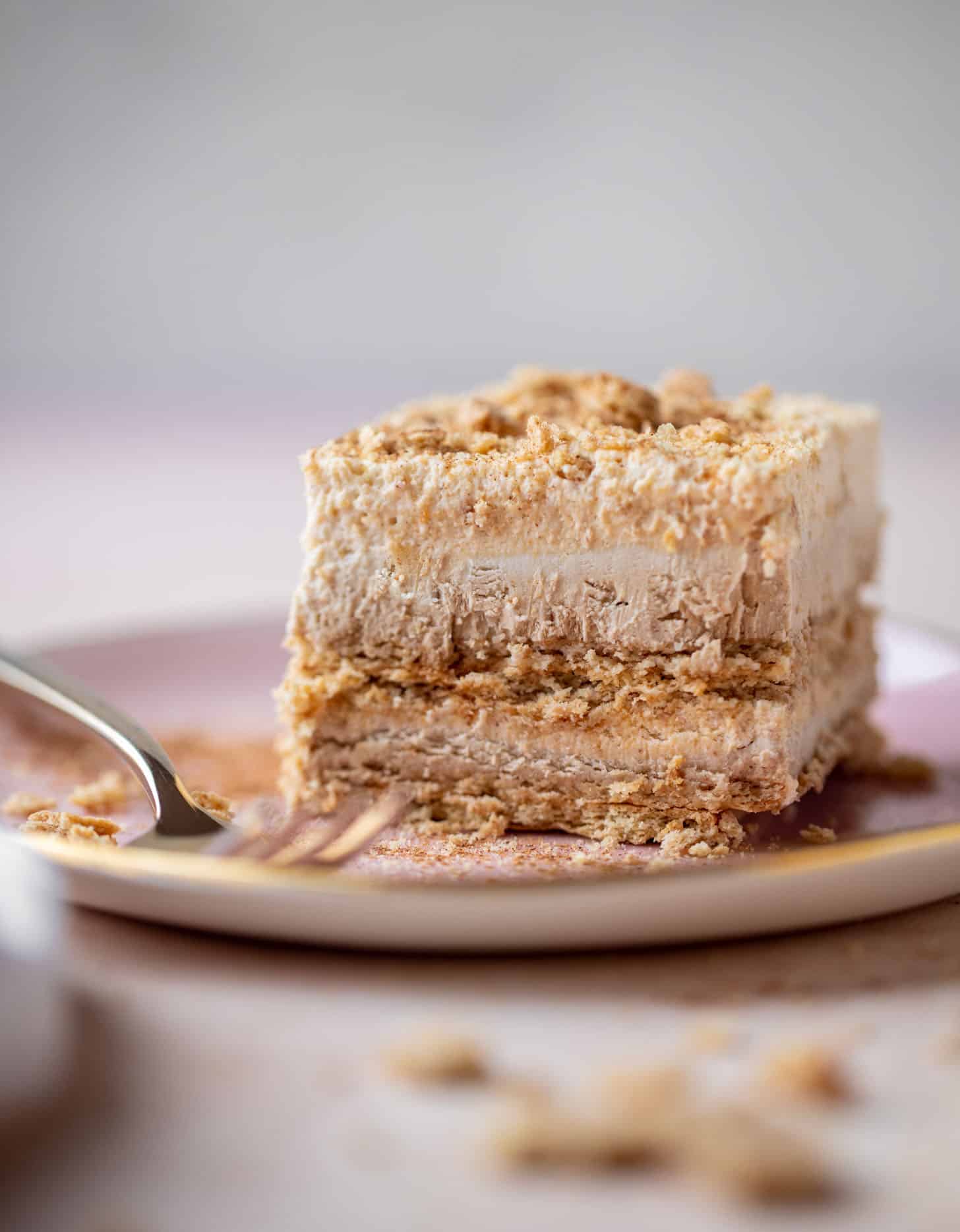 pumpkin cream cold brew icebox cake