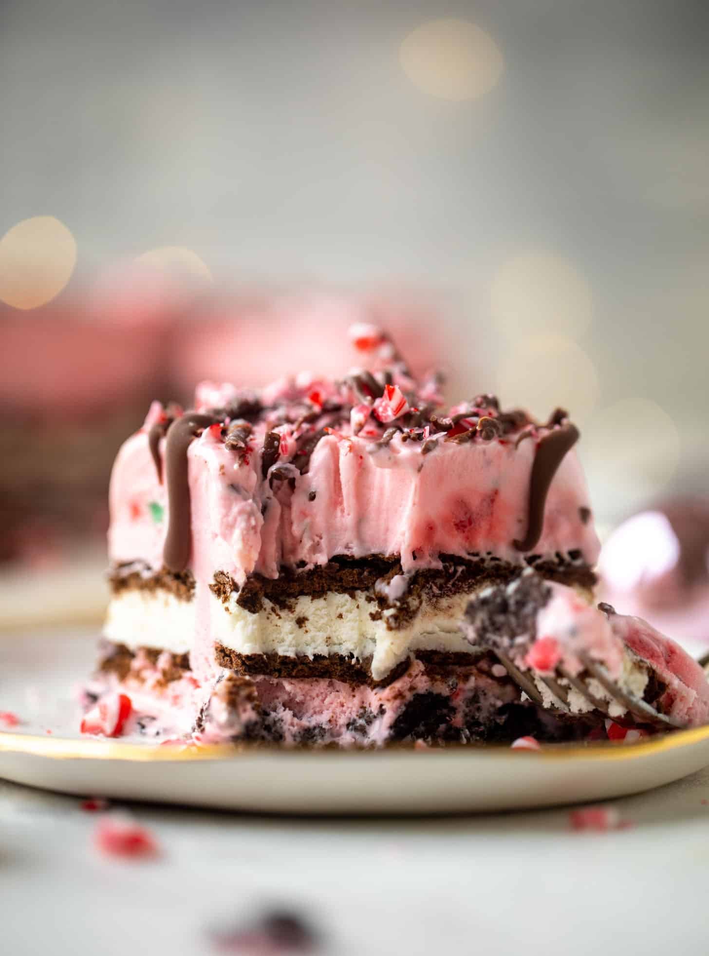 christmas ice cream cake
