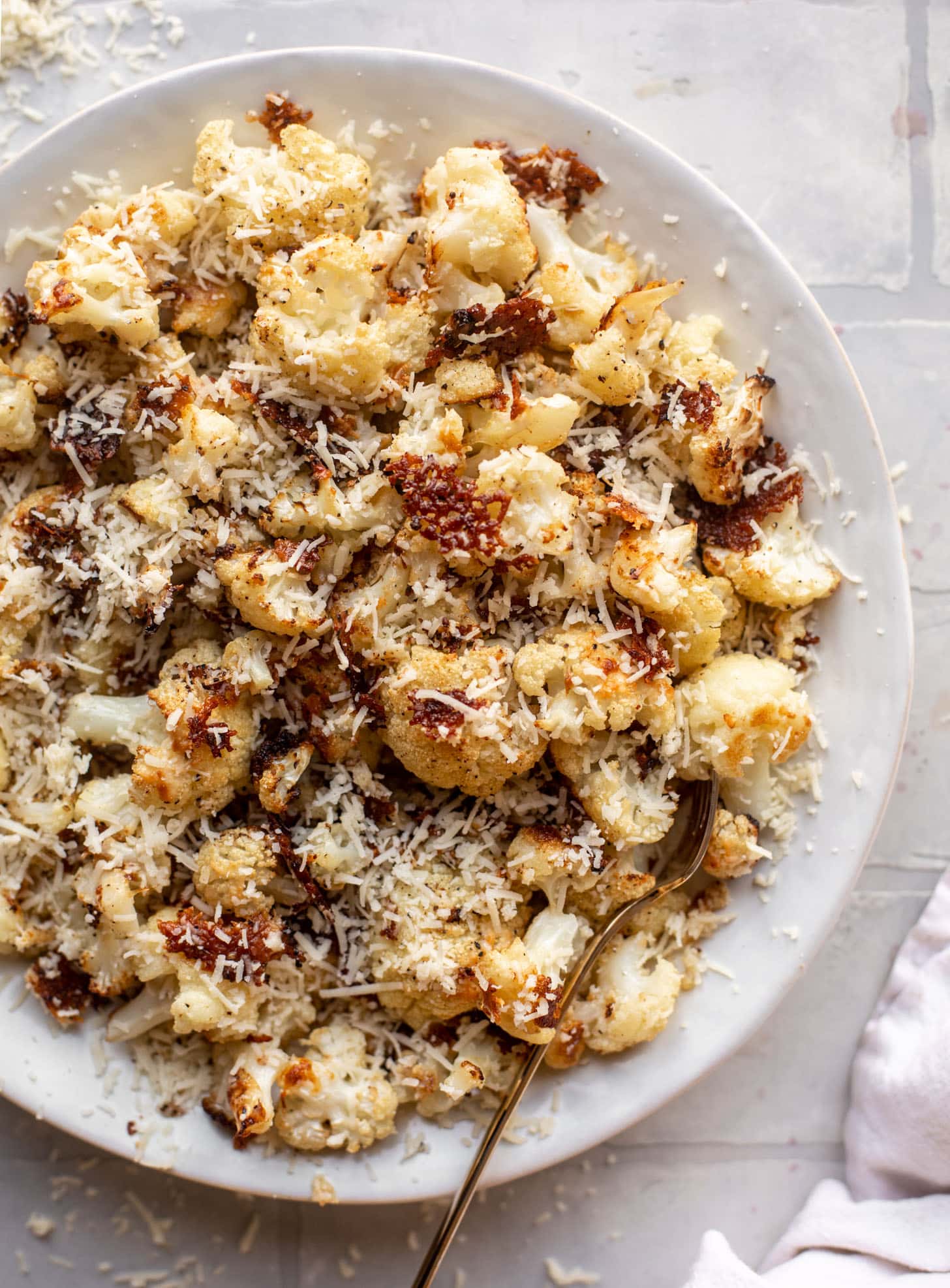 cacio e pepe roasted cauliflower