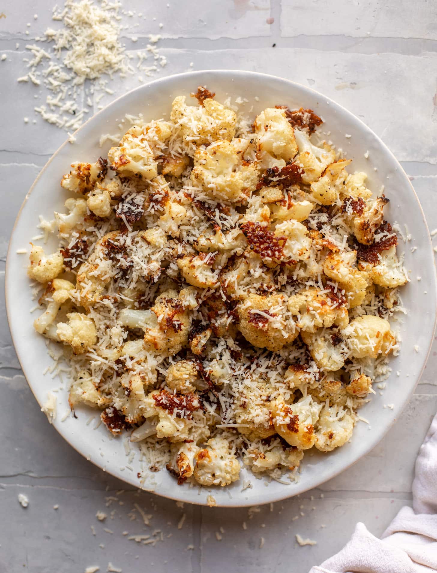 cacio e pepe roasted cauliflower