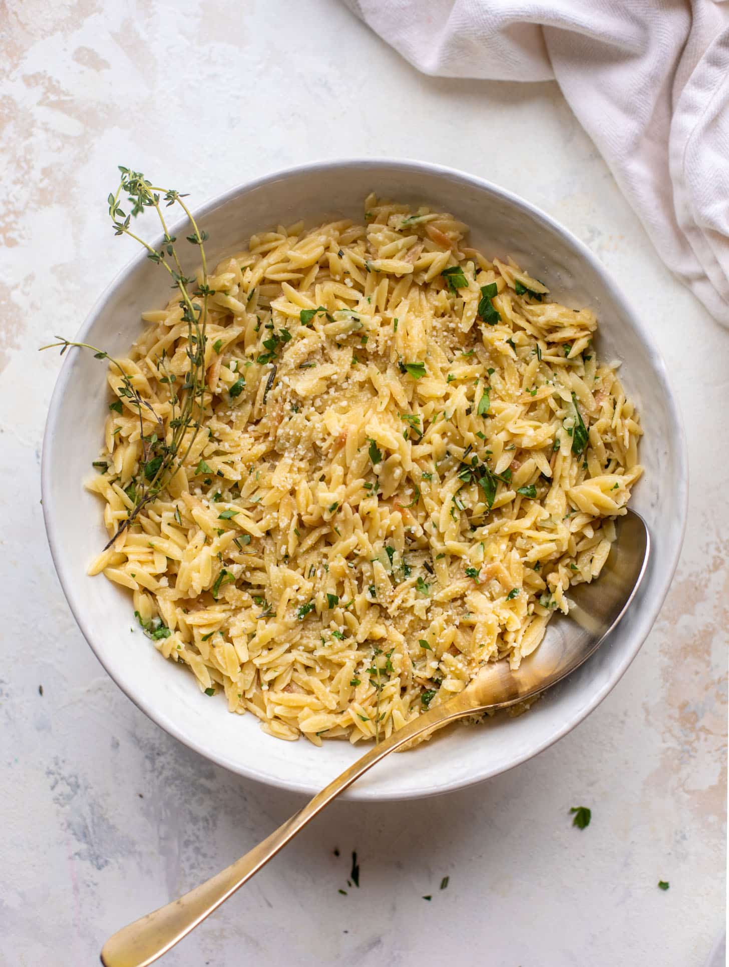 parmesan herb orzo