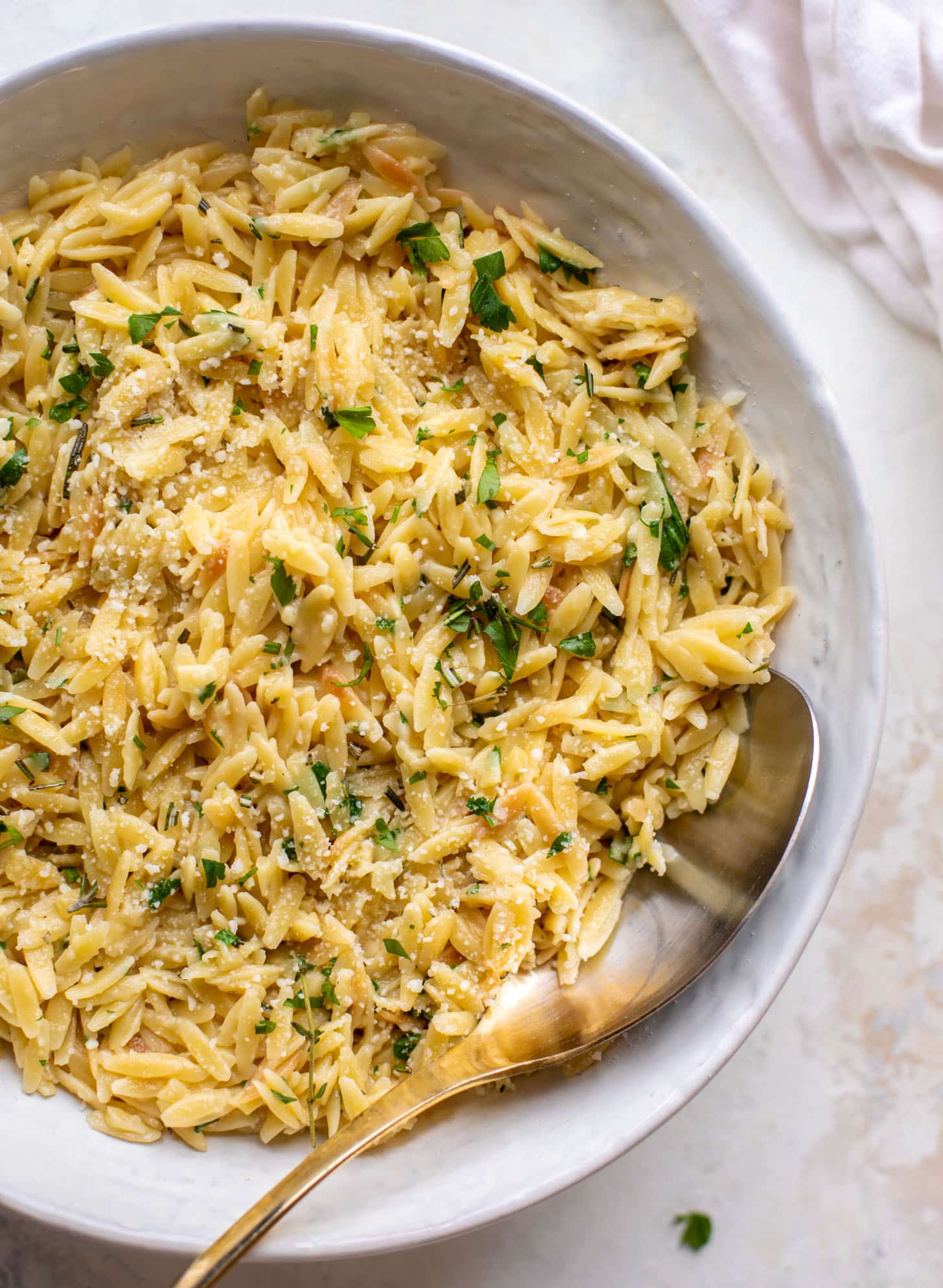 parmesan herb orzo