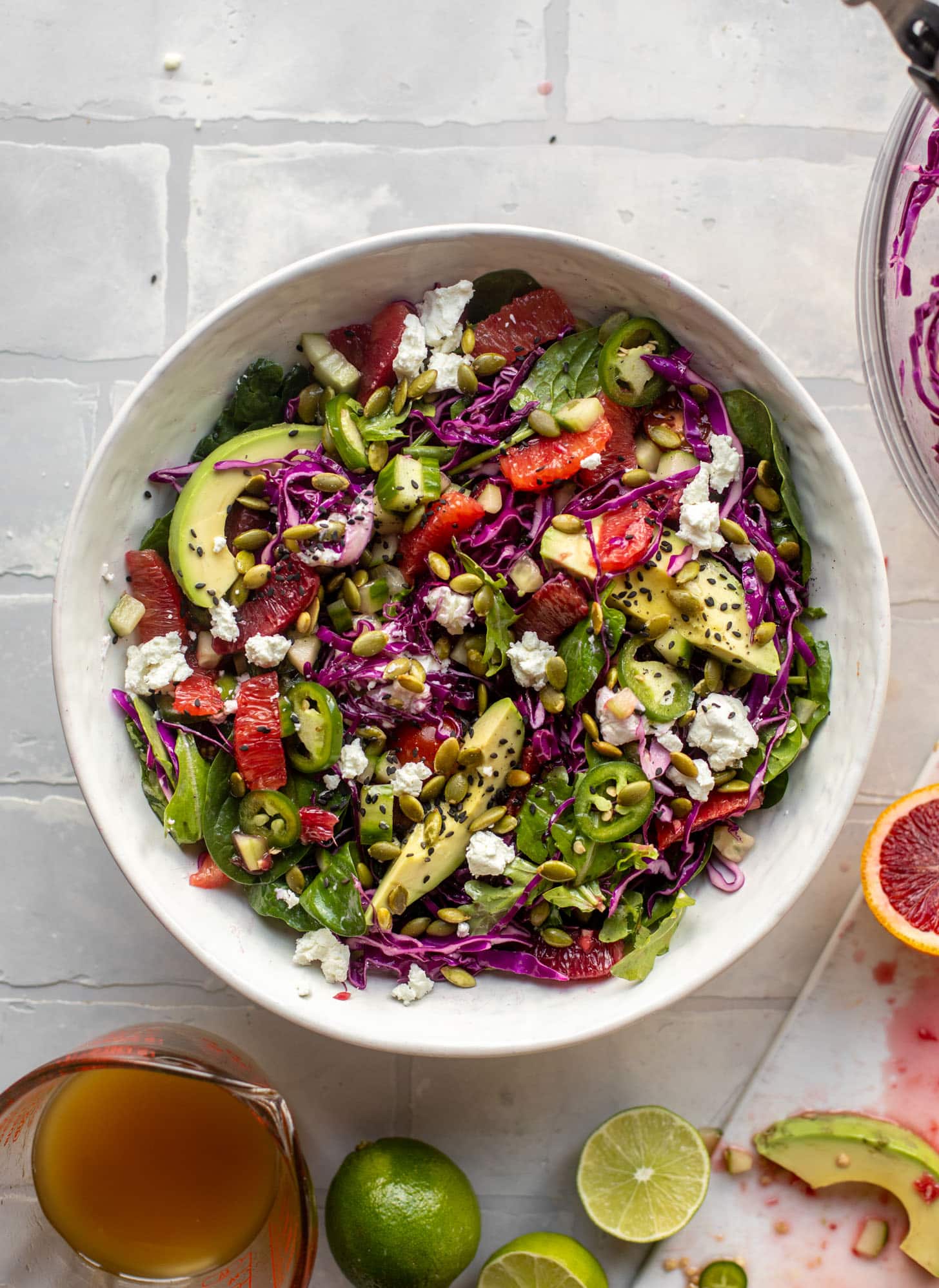 rainbow citrus crunch salad