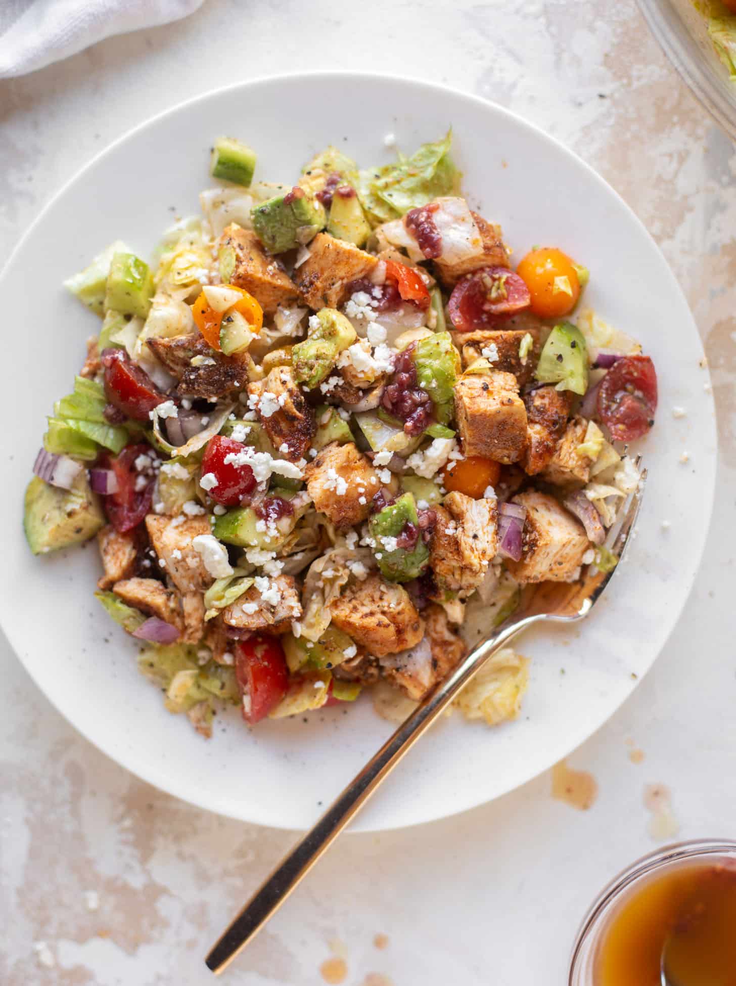 blackened chicken chopped salad