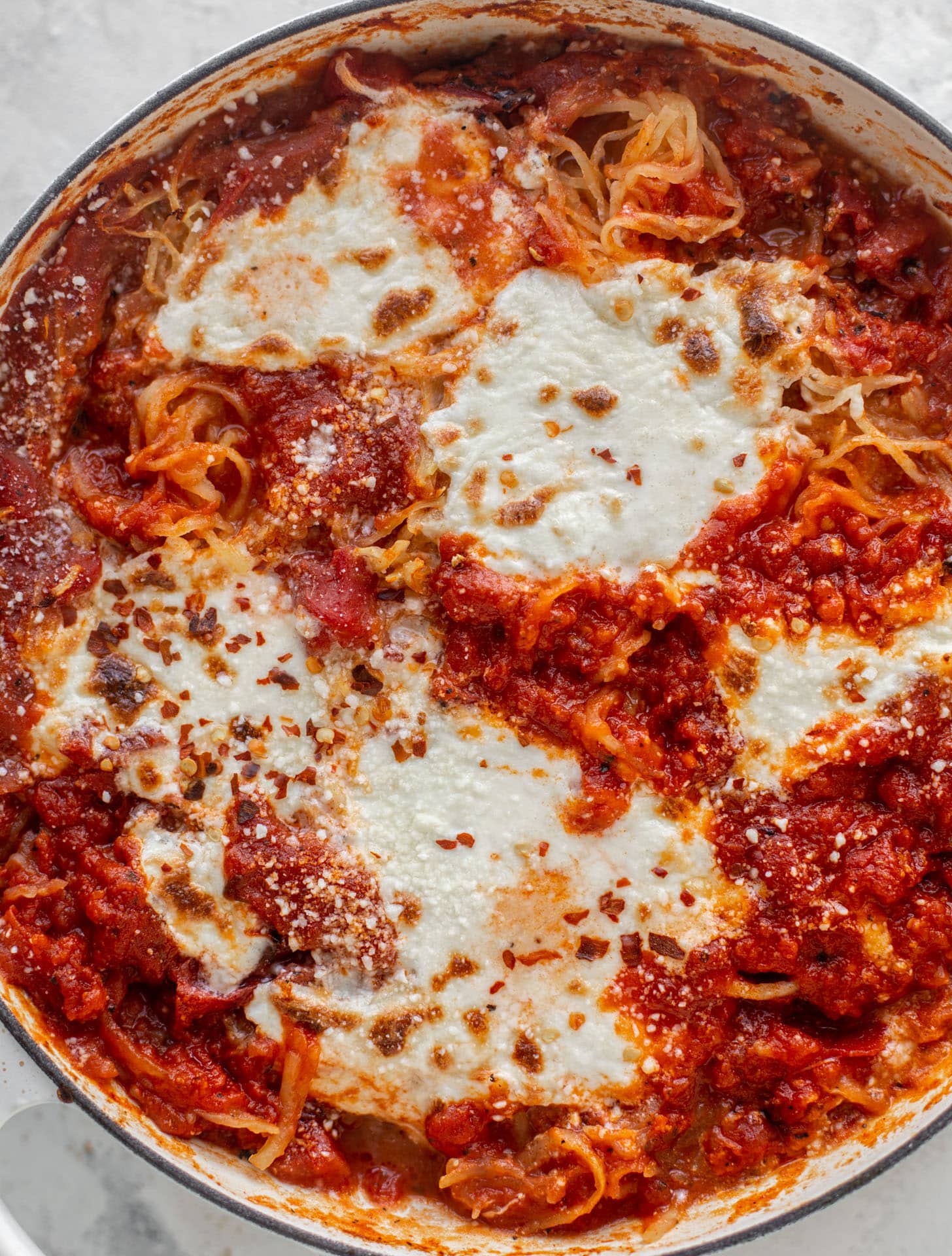 fire roasted baked spaghetti squash