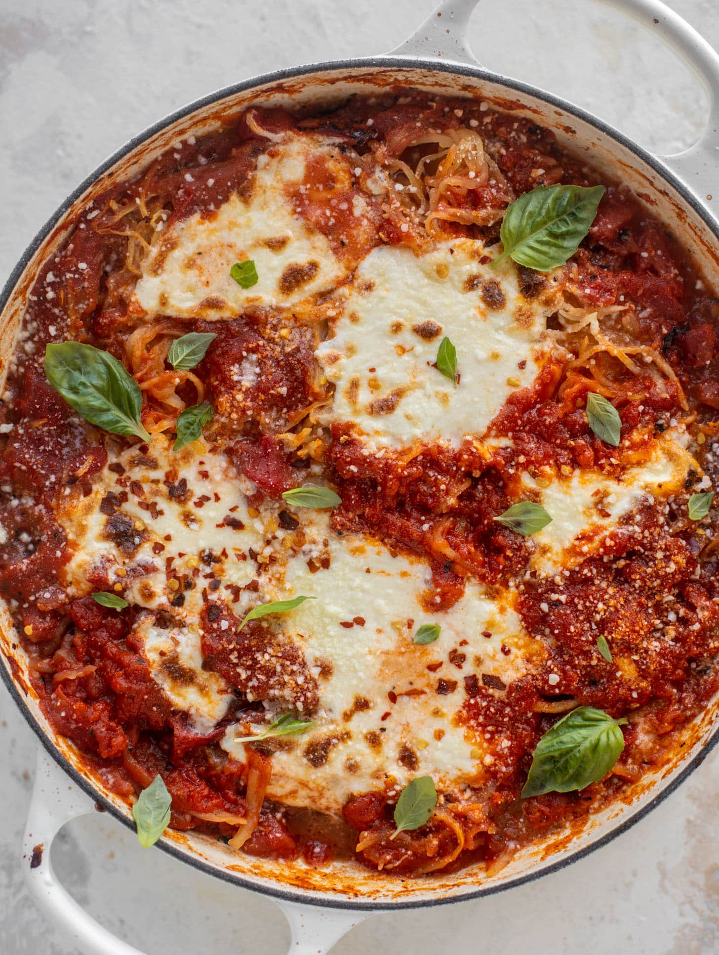 fire roasted baked spaghetti squash