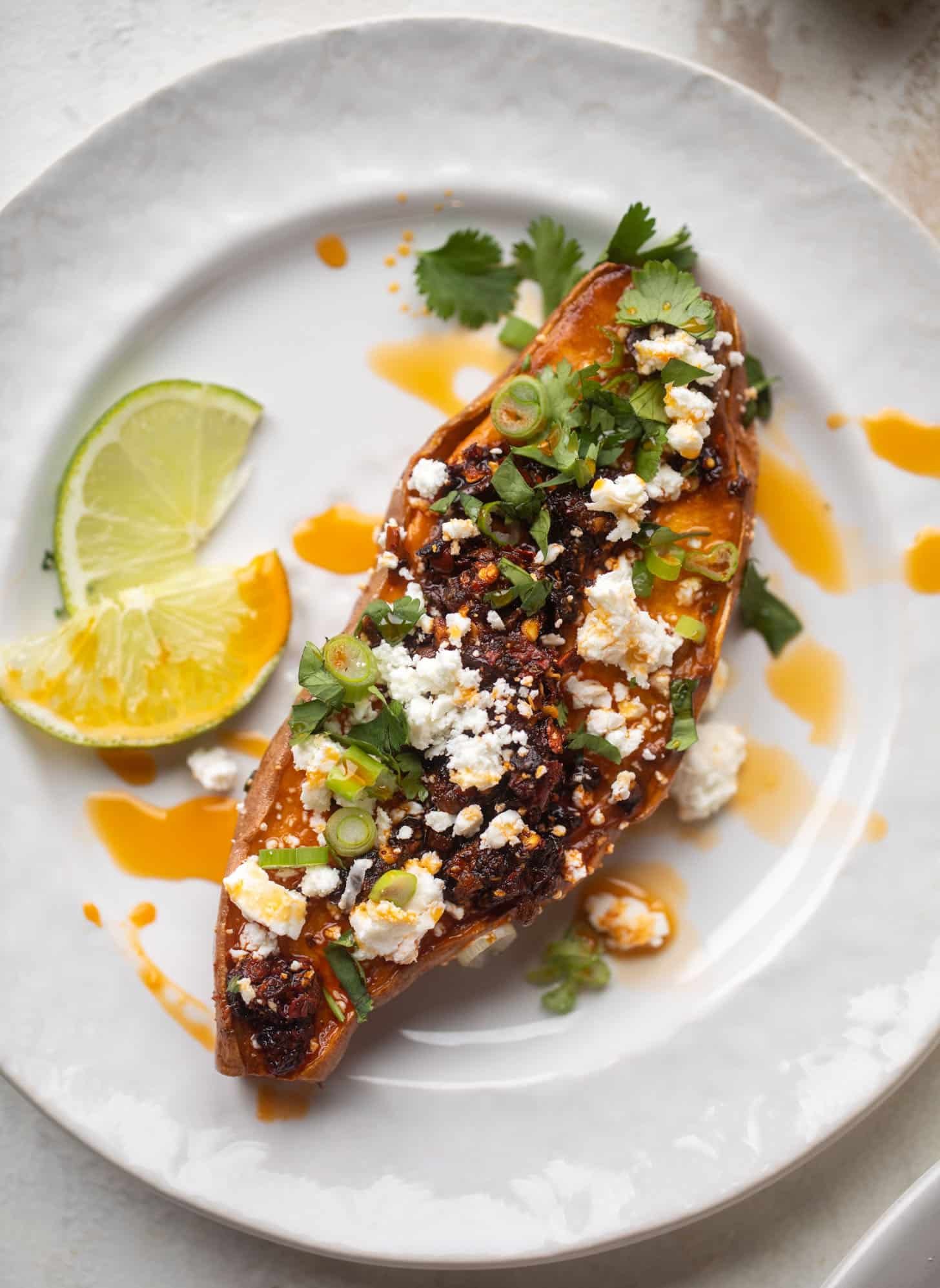 chili crisp sweet potatoes