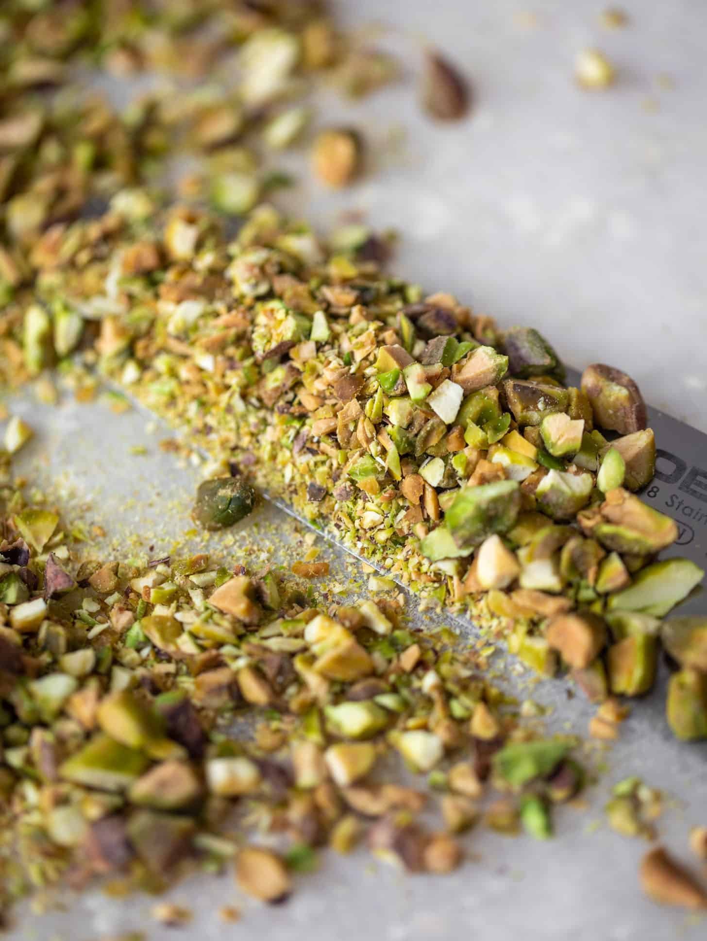 chopped pistachios