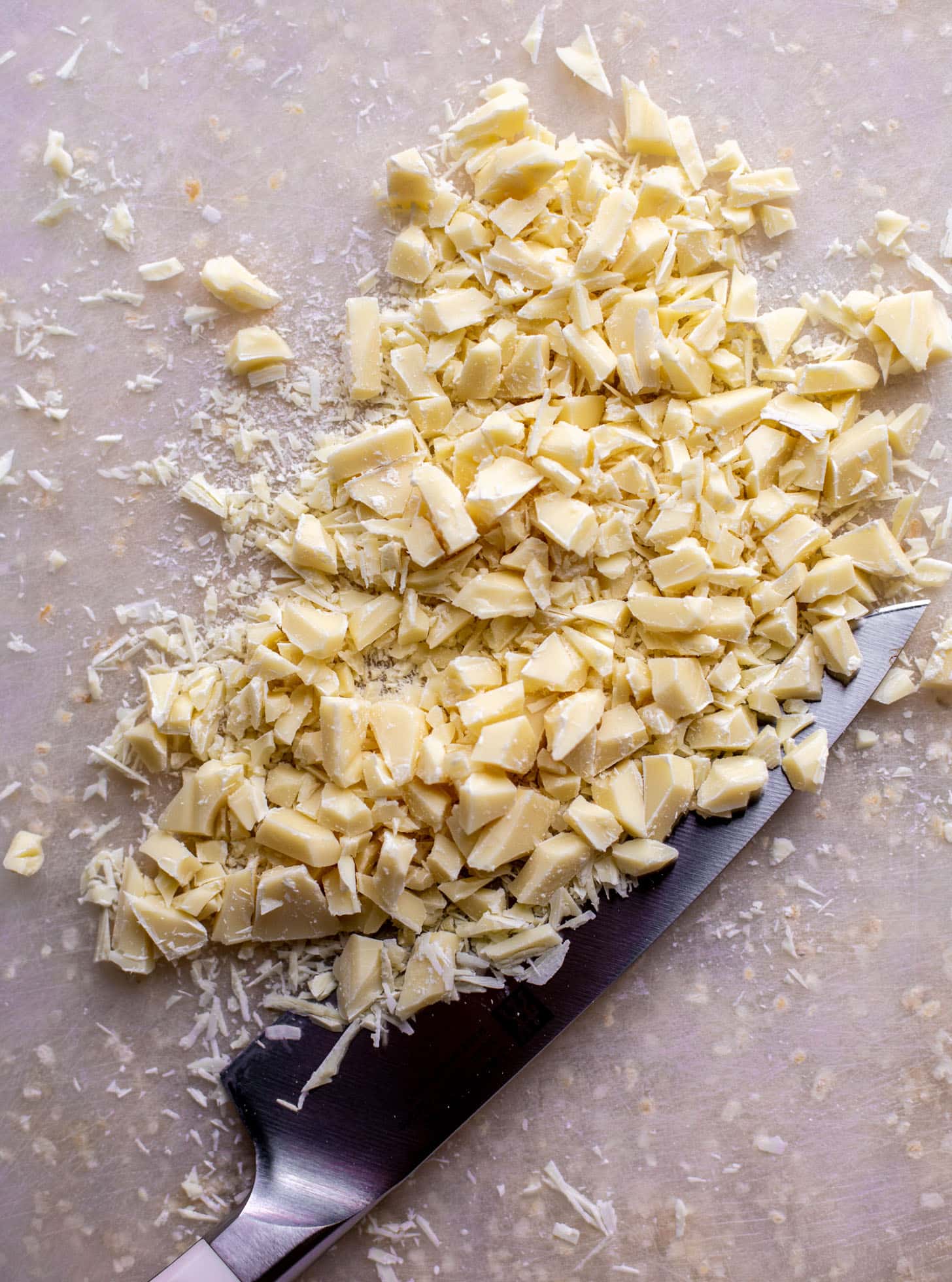 chopped white chocolate