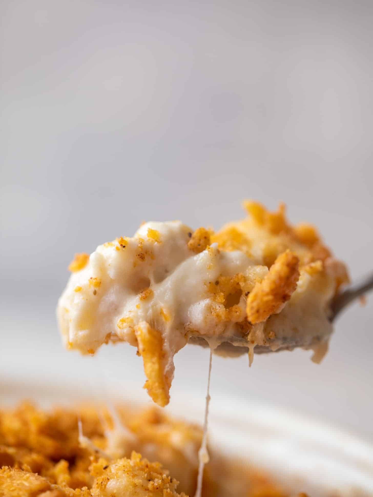 buttery old bay crab mac and cheese