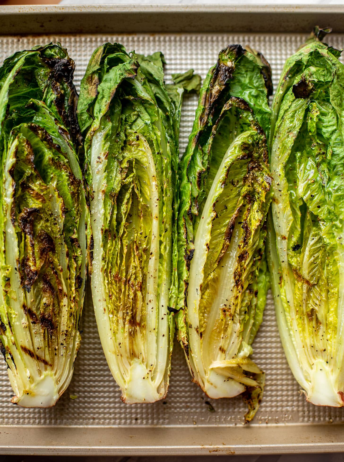 grilled romaine lettuce