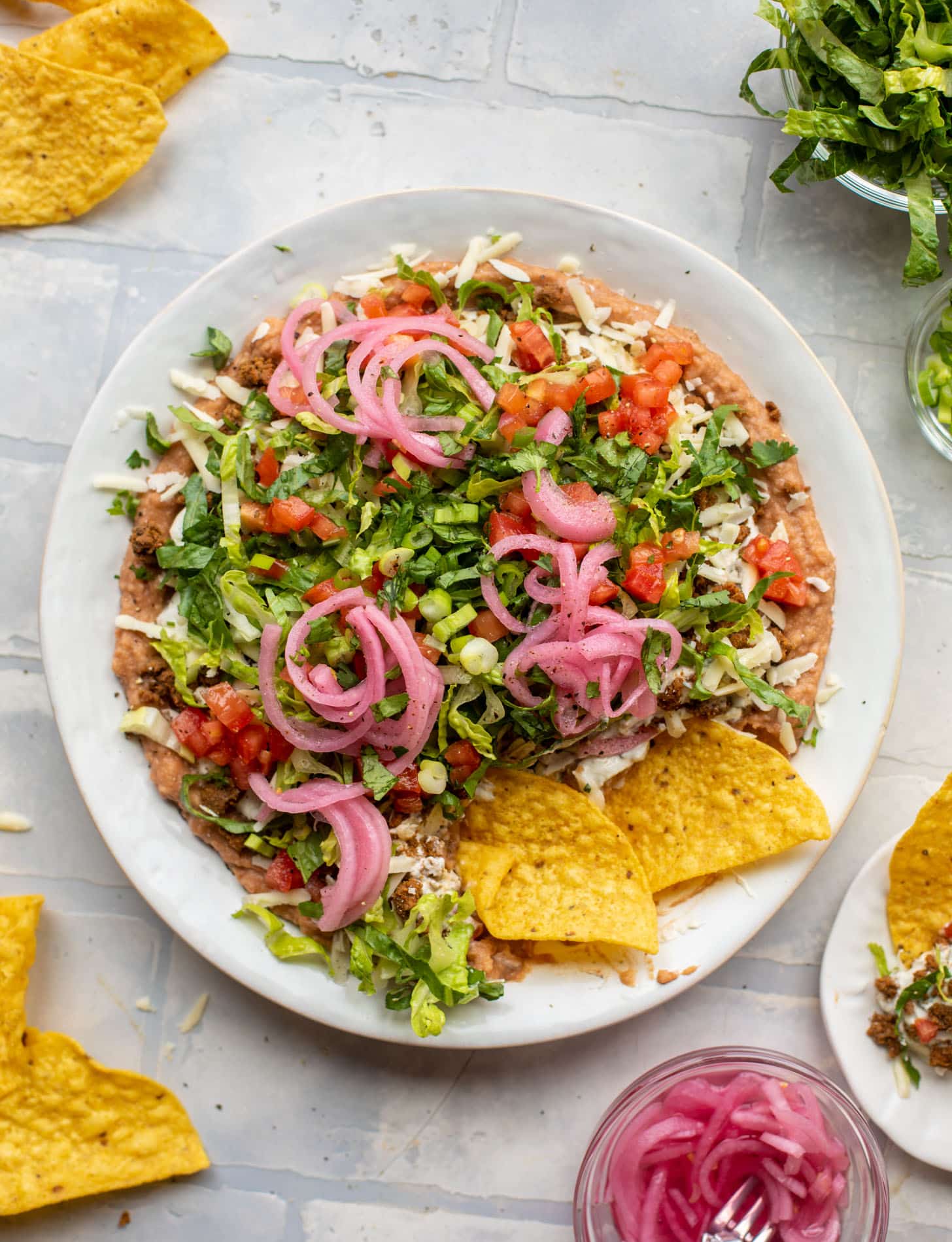 smoky chipotle layered taco dip