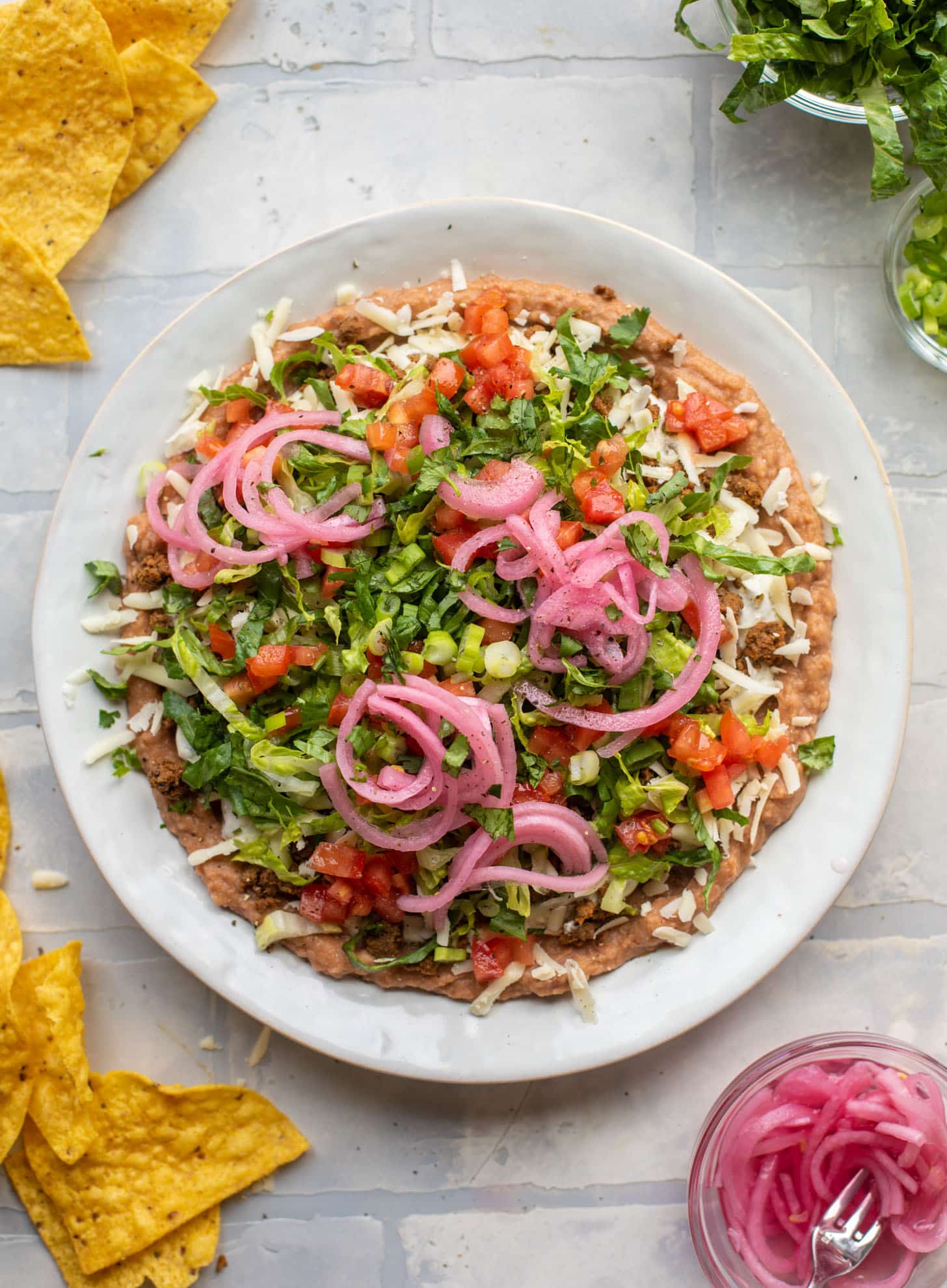smoky chipotle layered taco dip