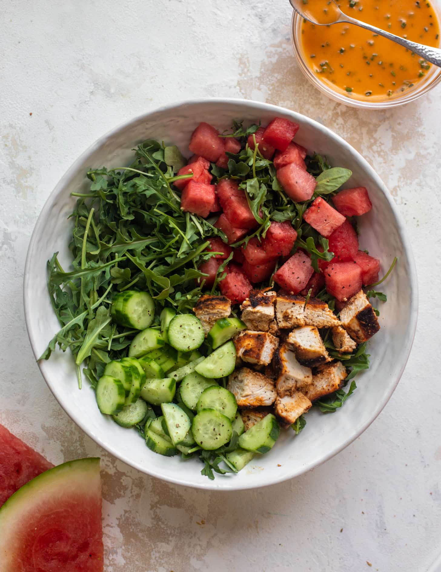 blackened chicken watermelon salad