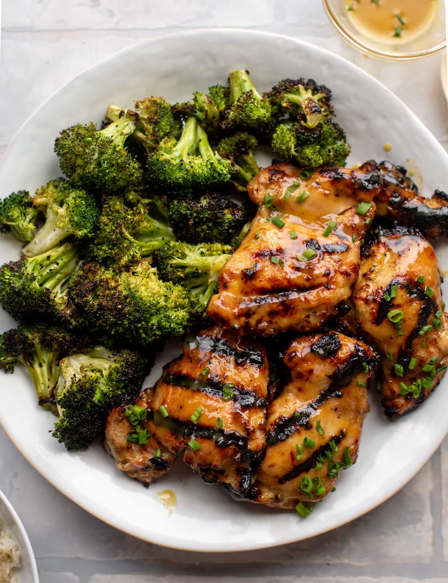 grilled honey mustard chicken with broccoli 