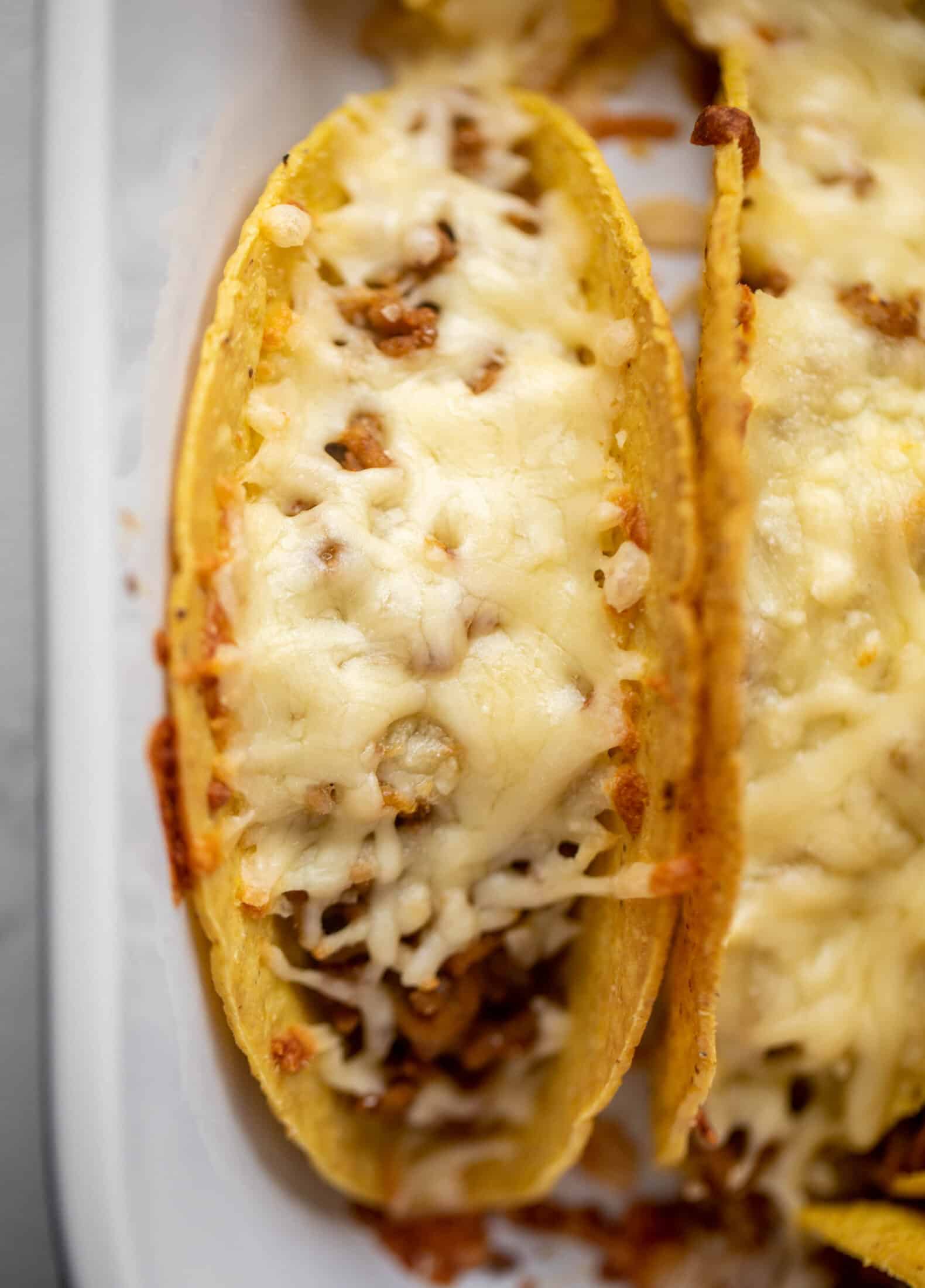 cheesy ground turkey taco