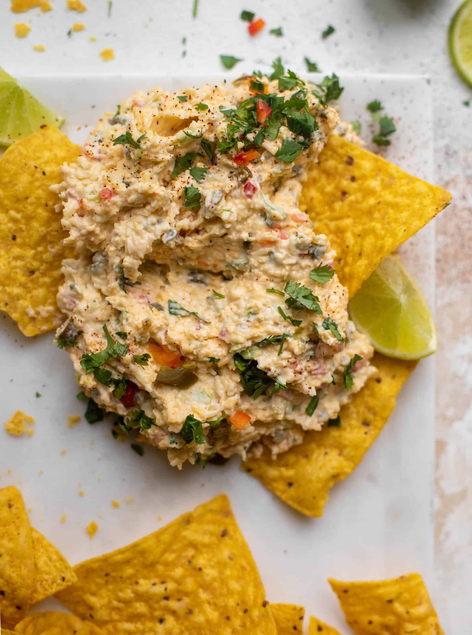creamy chilled queso dip